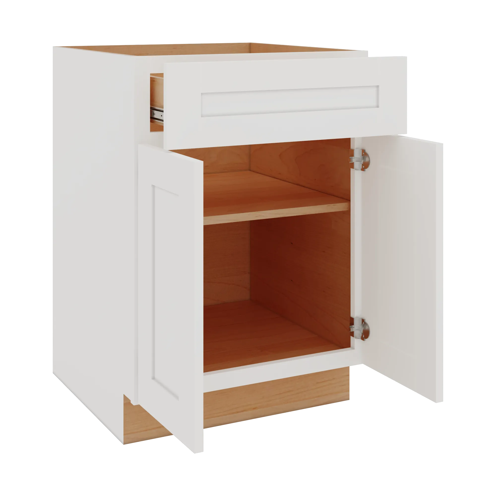 Modernform Cabinet White Shaker 24" W X 34 1/2" H X 24" D Double Door Base Cabinet