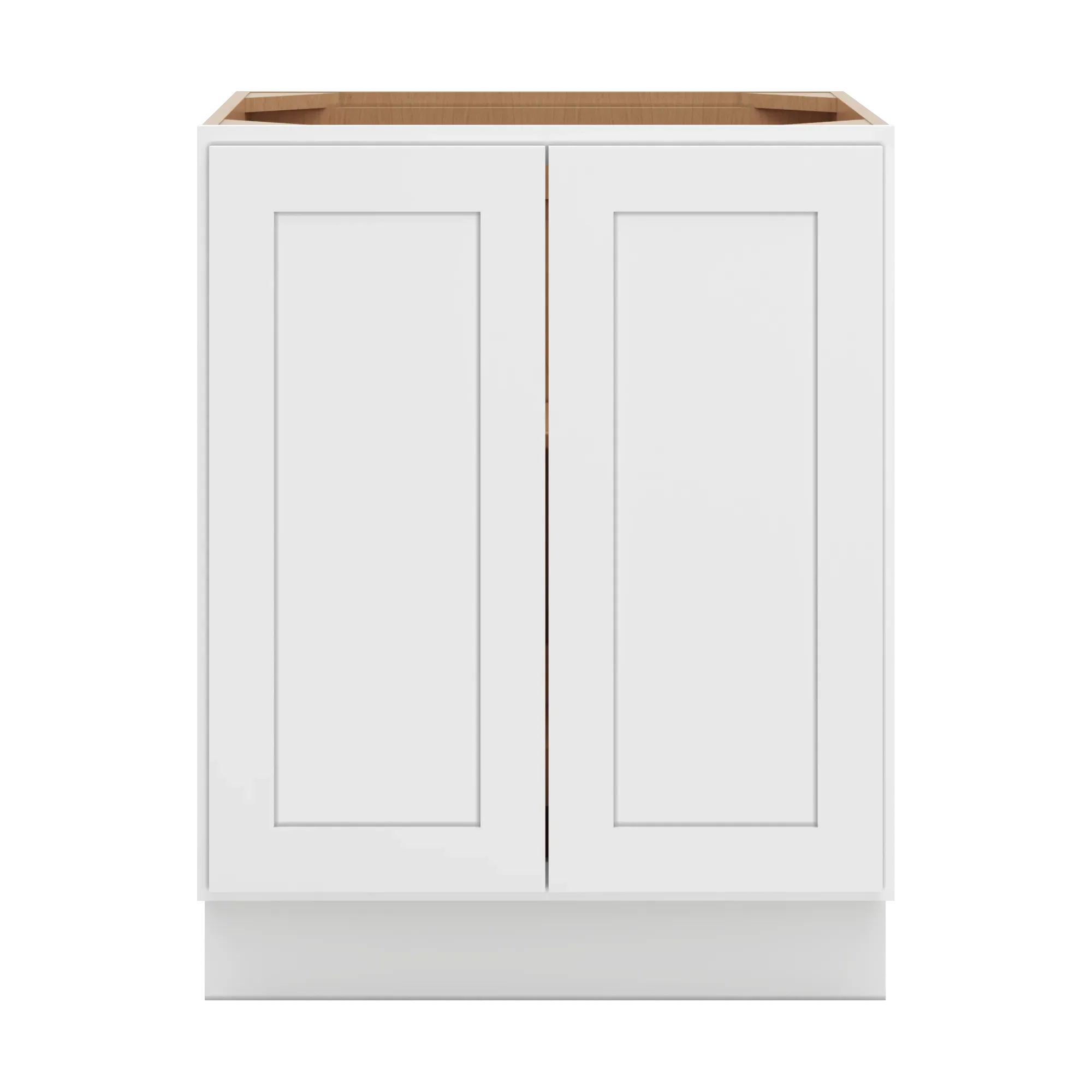 cnc luxor 5 piece white 27 w full height double door base cabinet w 1 pullout shelf