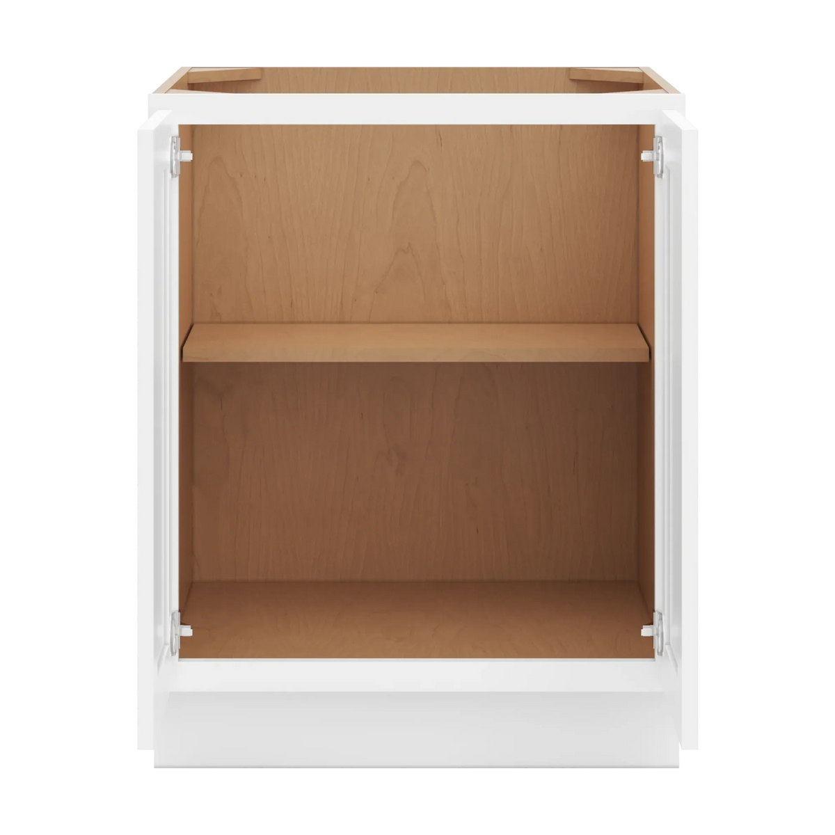 cnc luxor white 27 w full height double door base cabinet