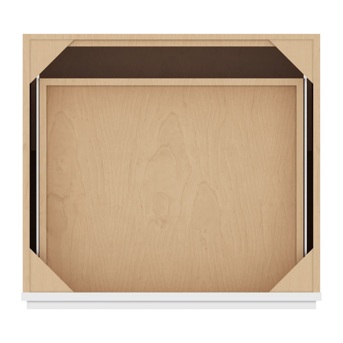 cnc luxor white 27 w 1 drawer double door base cabinet w 1 pullout shelf