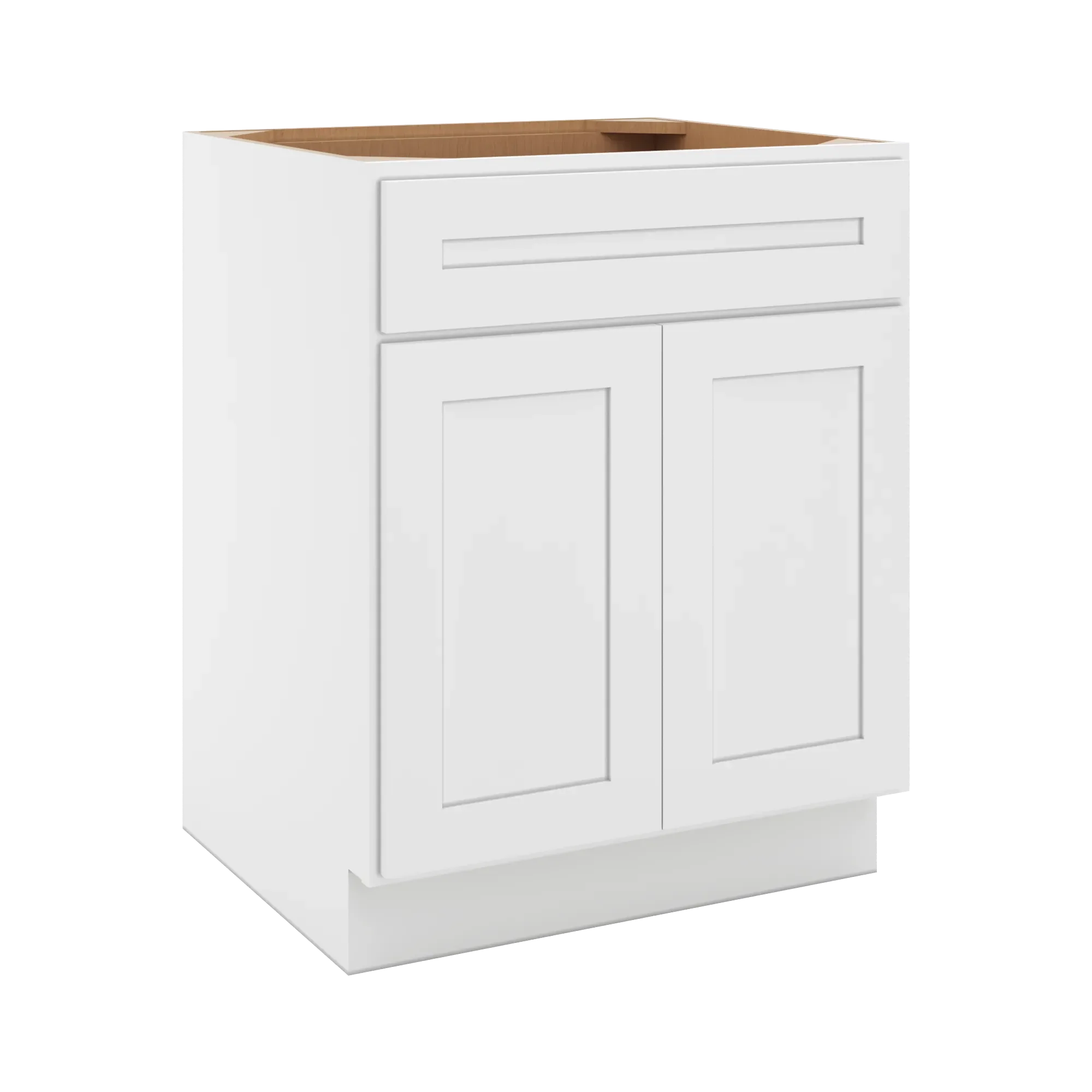 cnc luxor 5 piece white 27 w 1 drawer double door base cabinet w 2 pullout shelf
