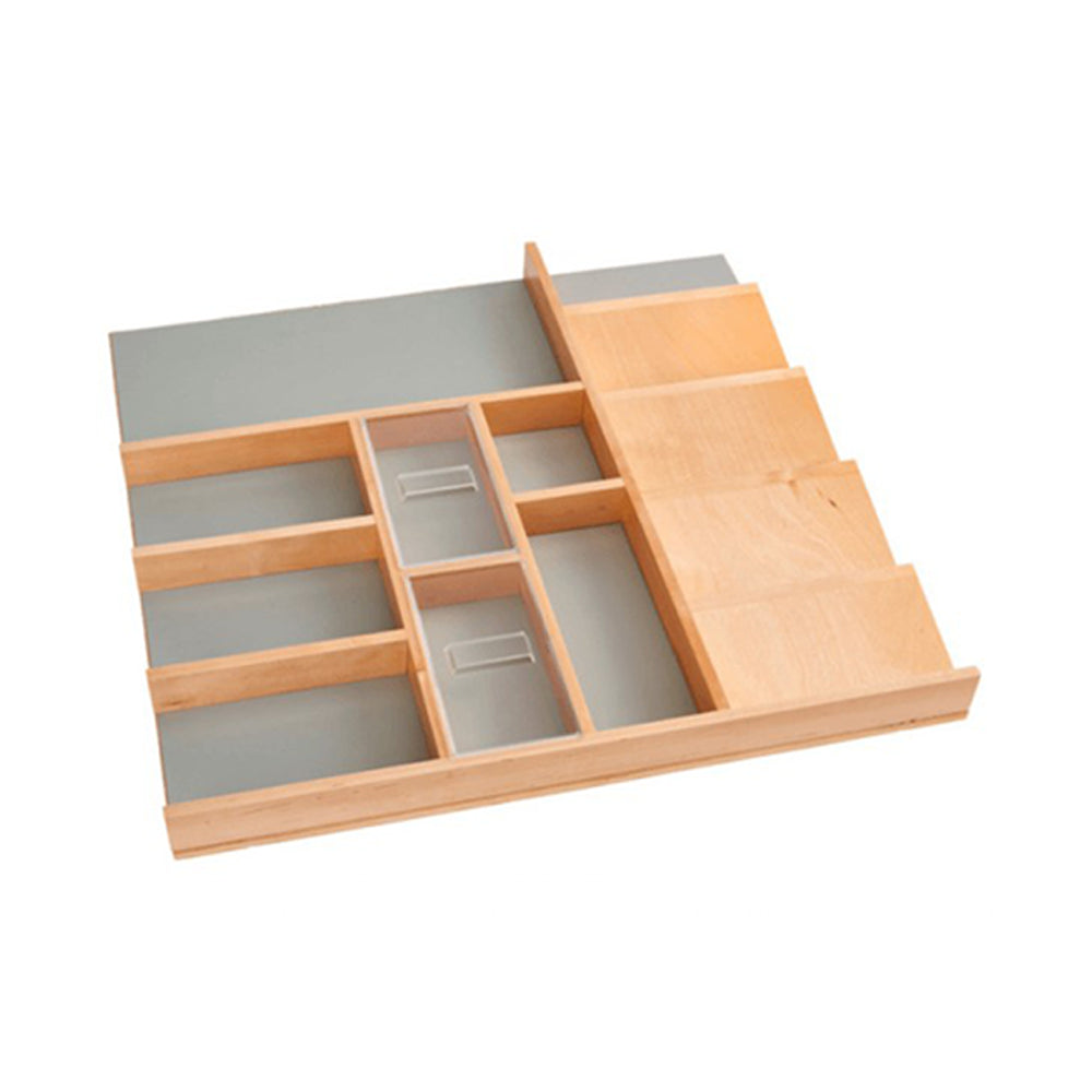 Wolf Classic York Grey Stain Base Drawer Utility Trimmable Tray Installed