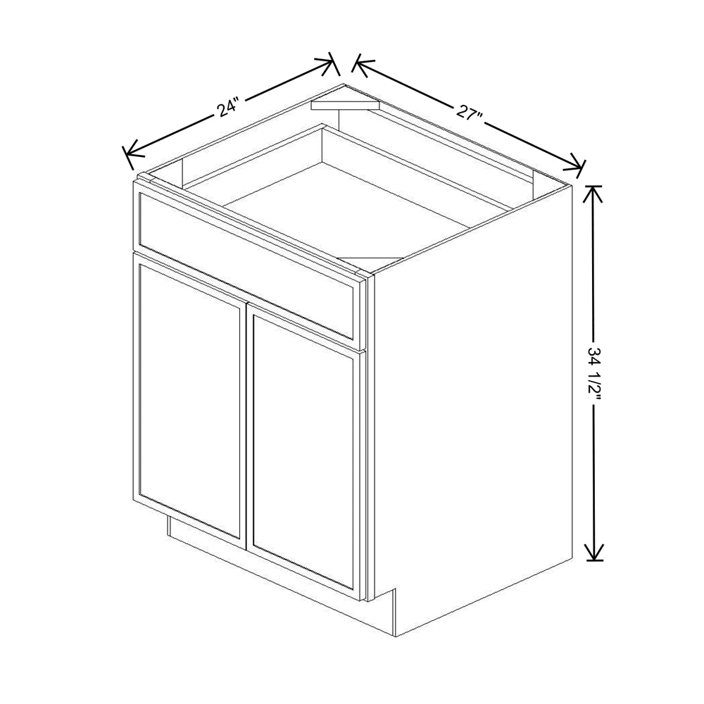 Cubitac Imperial Madison Hazelnut 27"W Base Cabinet