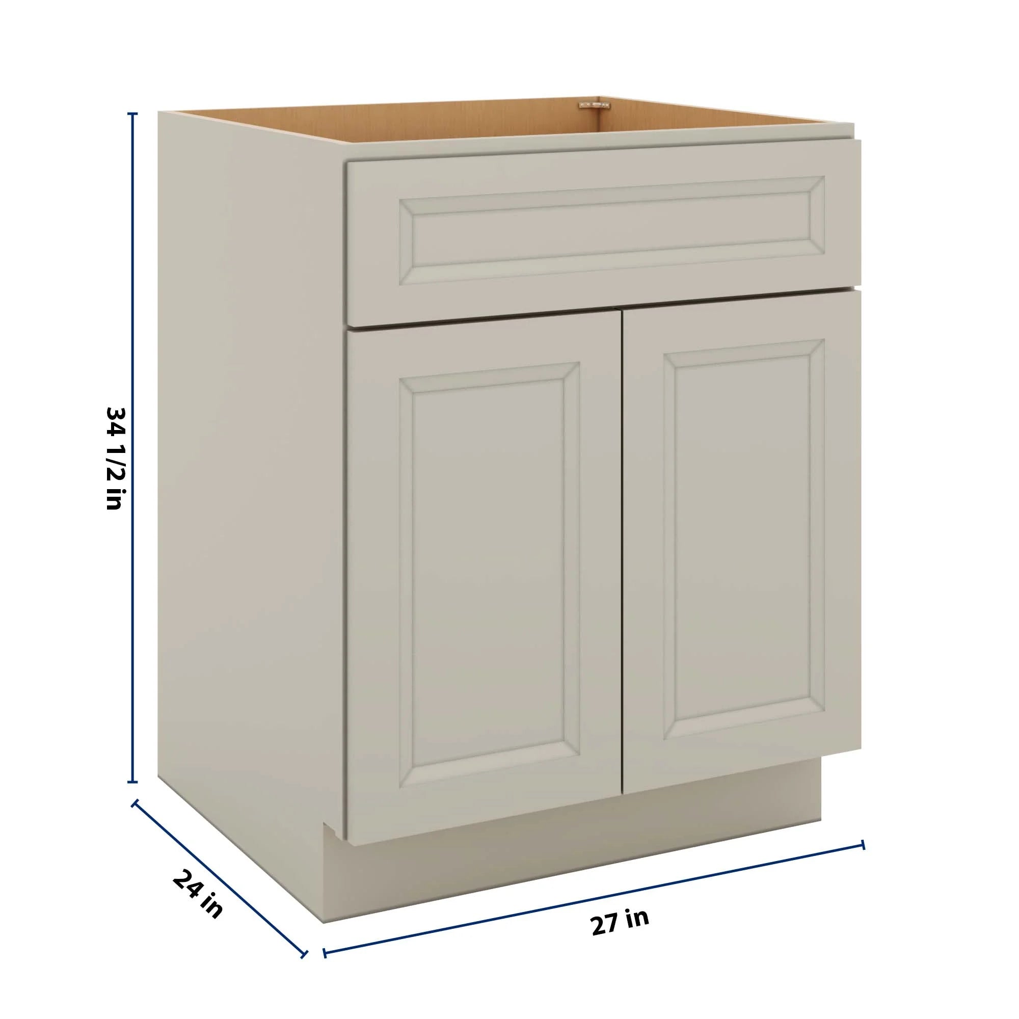 J&K Pebble B6 Double Door Standard Base Cabinet - 27" W