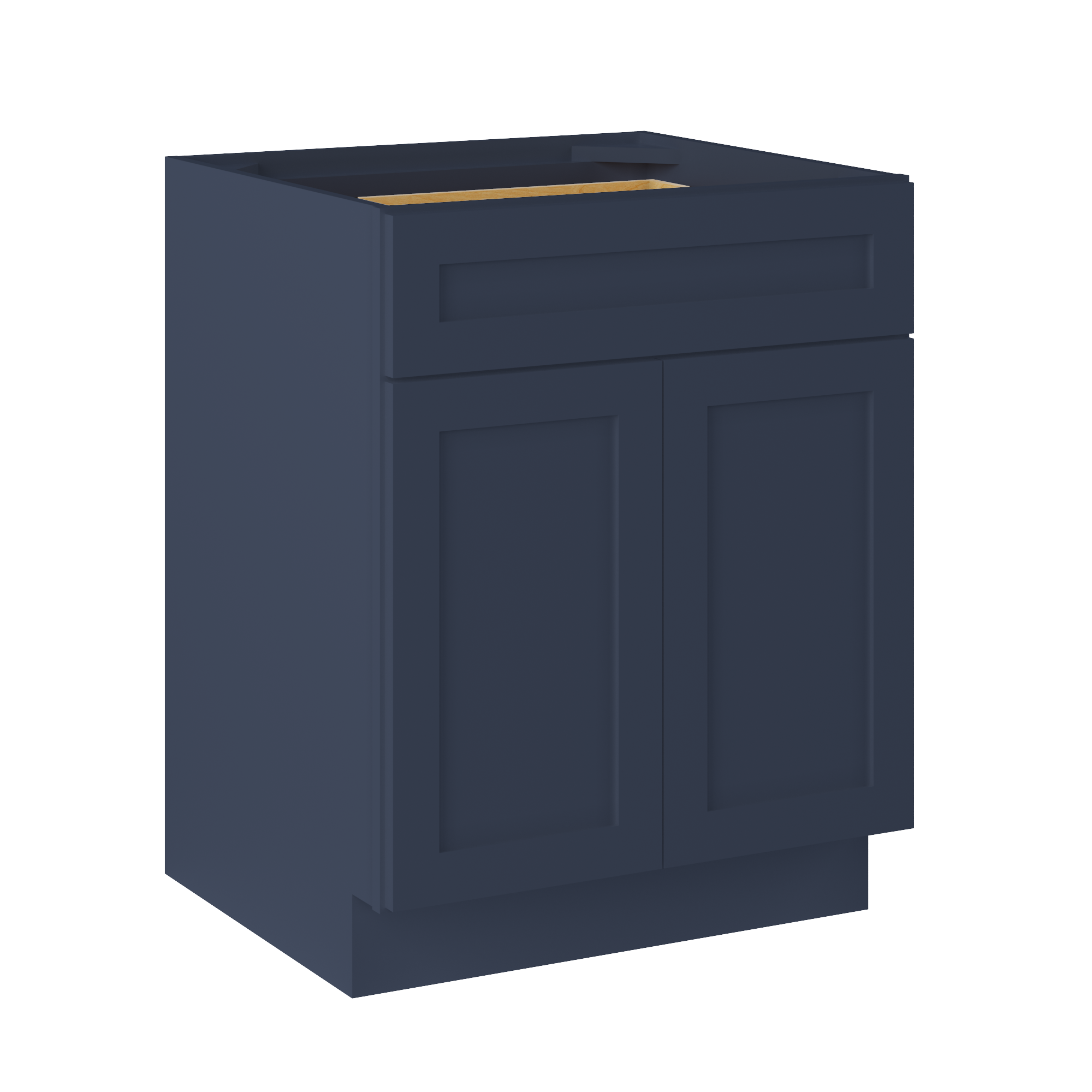 Base Kitchen Cabinet B27 Danbury Blue LessCare 27 in. width 34.5 in. height 24 in. depth