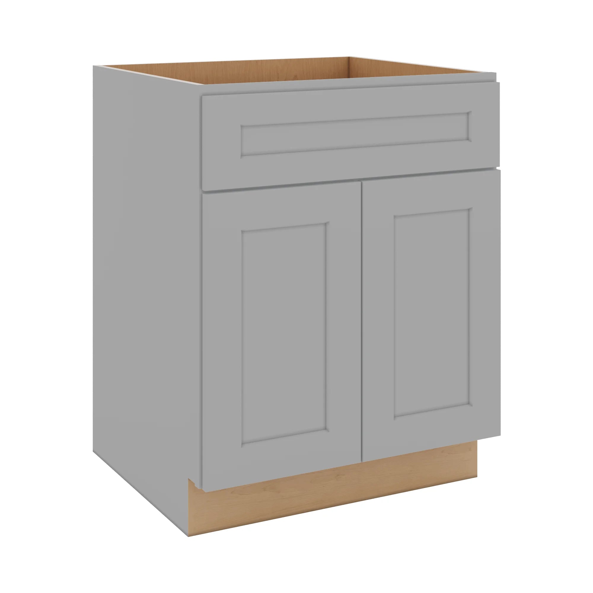 J&K Castle Grey S5 Double Door Standard Base Cabinet - 27" W