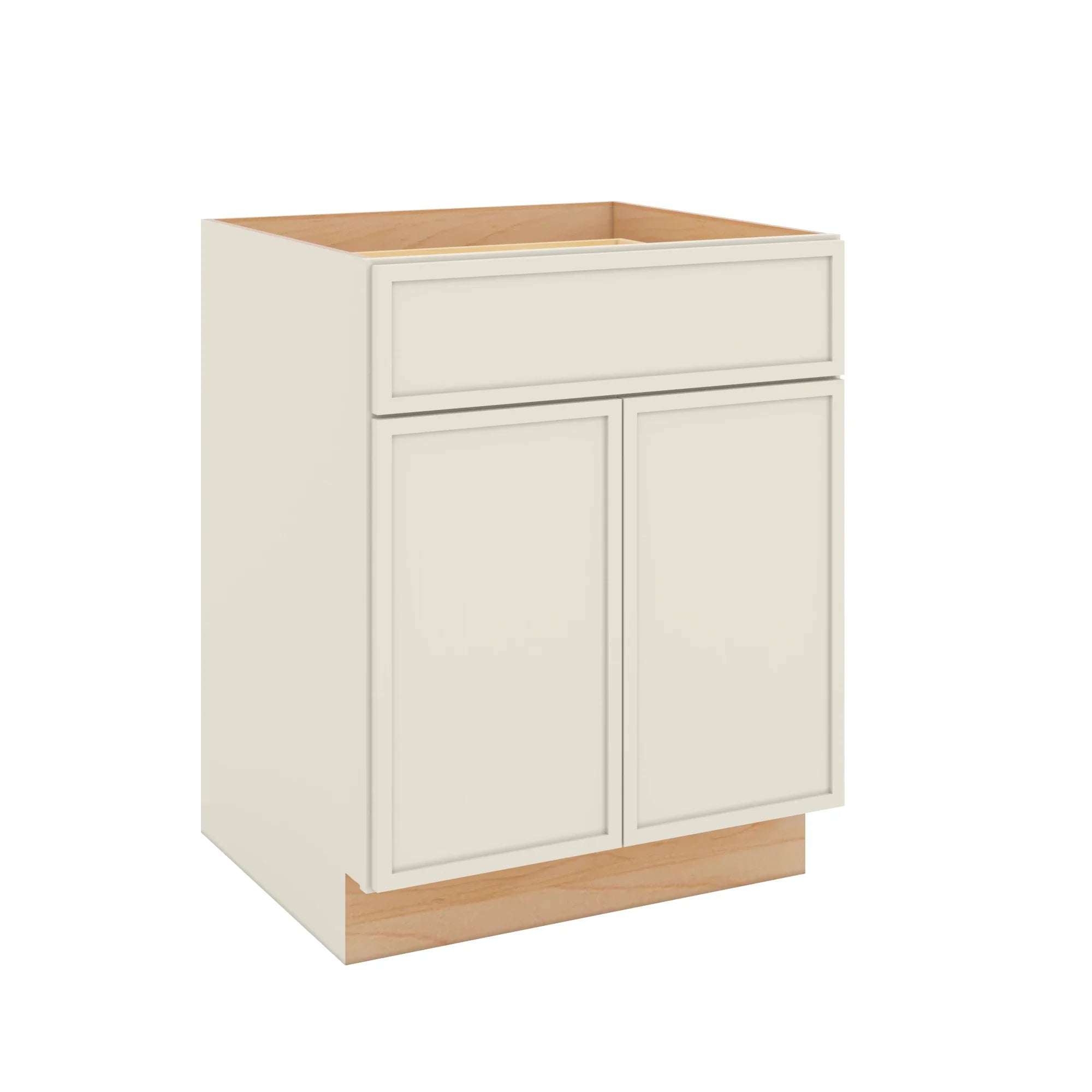 Modernform Cabinet Slim Dove White 27" W X 34 1/2" H X 24" D Double Door Base Cabinet