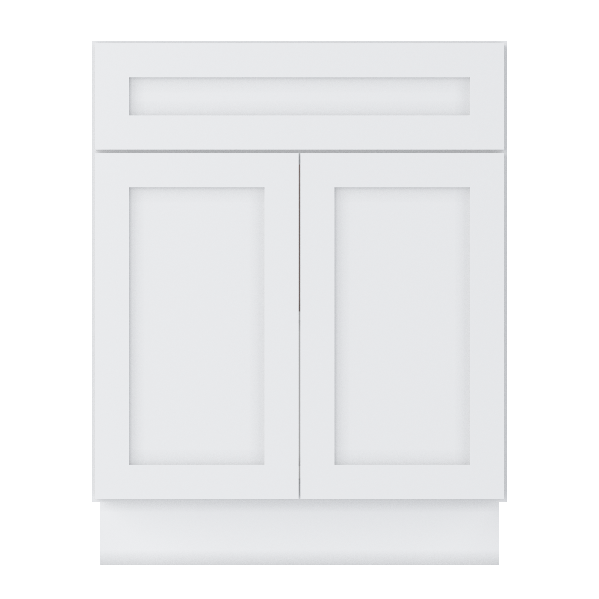 Base Kitchen Cabinet B27 Alpina White LessCare 27 in. width 34.5 in. height 24 in. depth