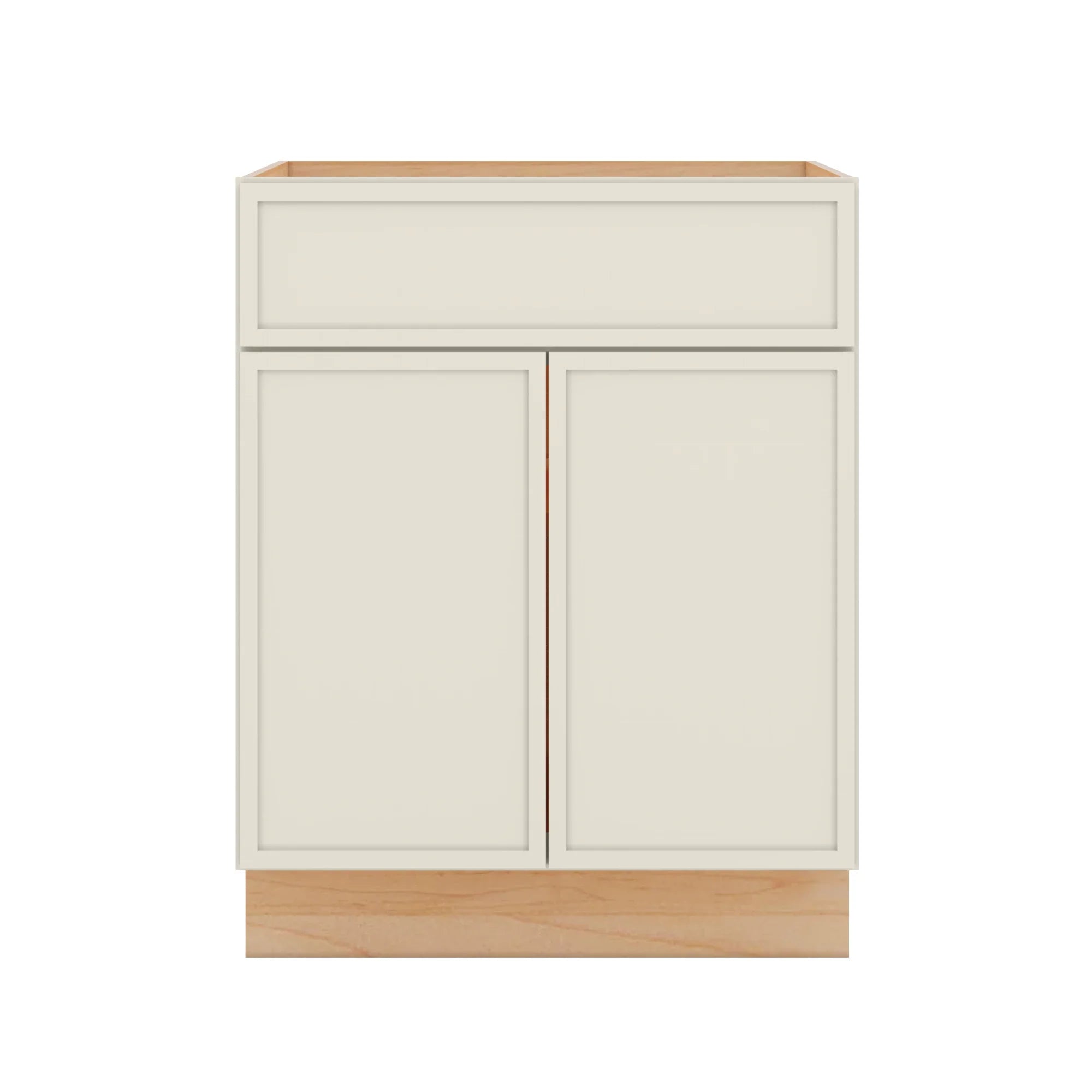 Modernform Cabinet Slim Dove White 27" W X 34 1/2" H X 24" D Double Door Base Cabinet