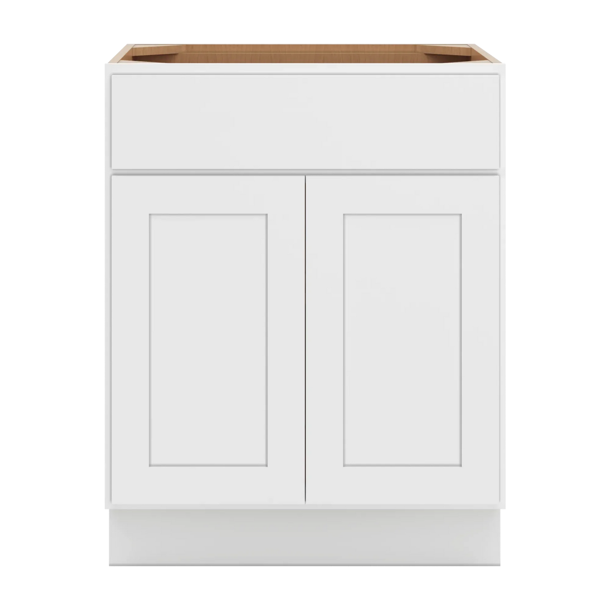 cnc luxor white 27 w 1 drawer double door base cabinet