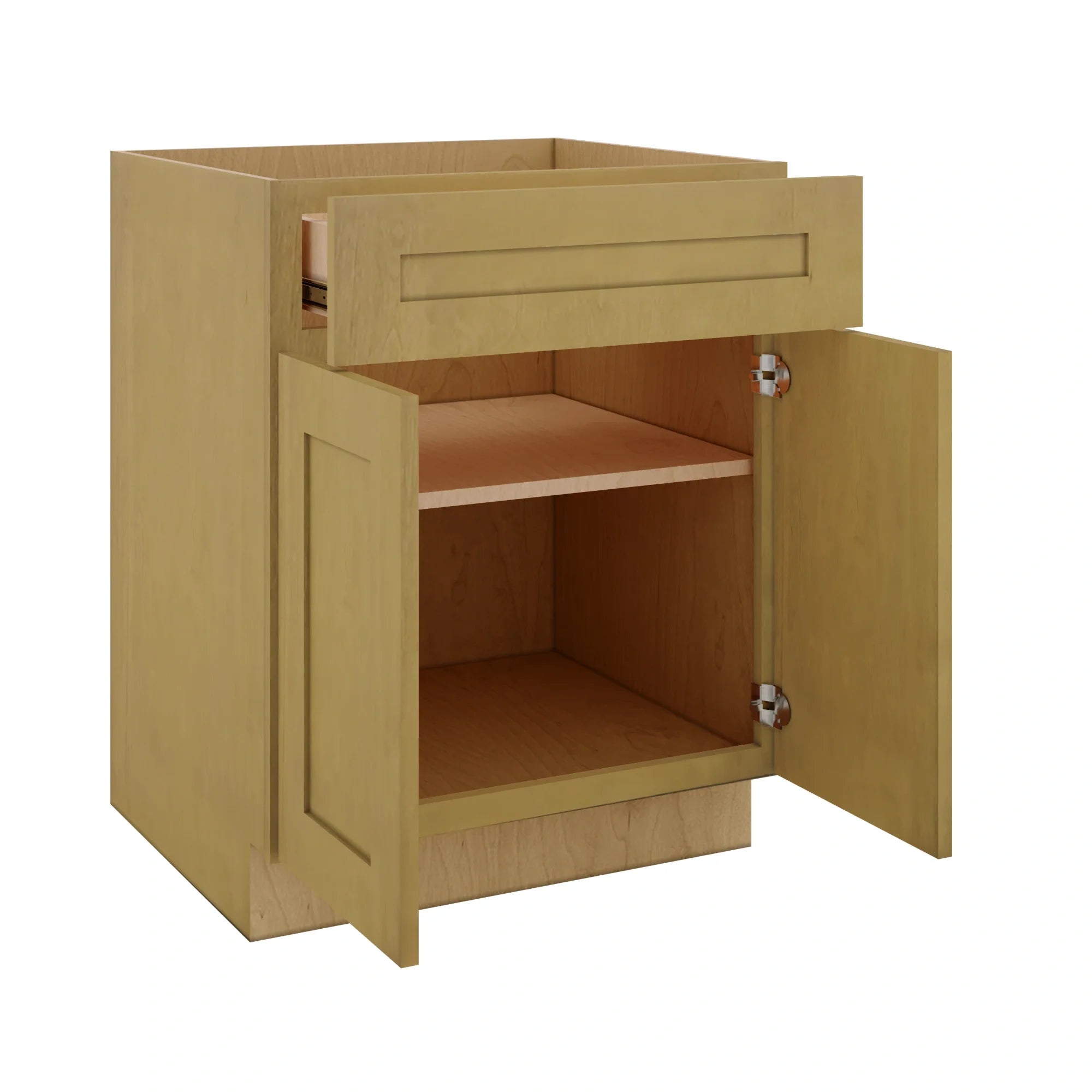 Modernform Cabinet Natural Shaker 27" W X 34 1/2" H X 24" D Double Door Base Cabinet