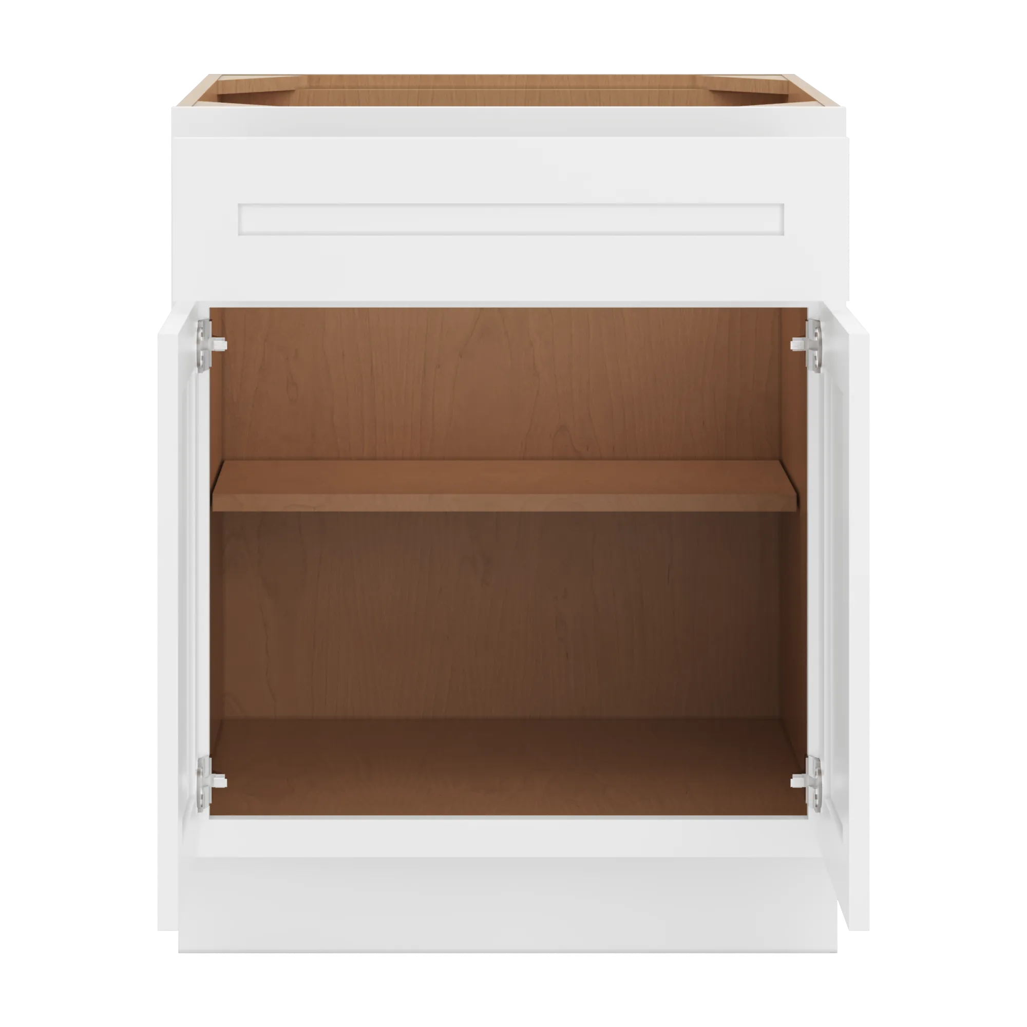 cnc luxor 5 piece white 27 w 1 drawer double door base cabinet
