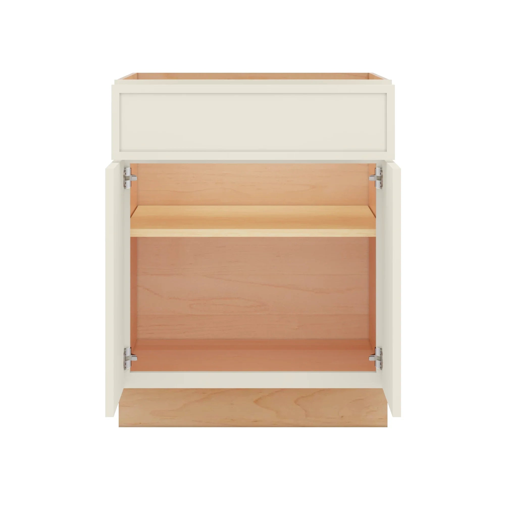 Modernform Cabinet Slim Dove White 27" W X 34 1/2" H X 24" D Double Door Base Cabinet