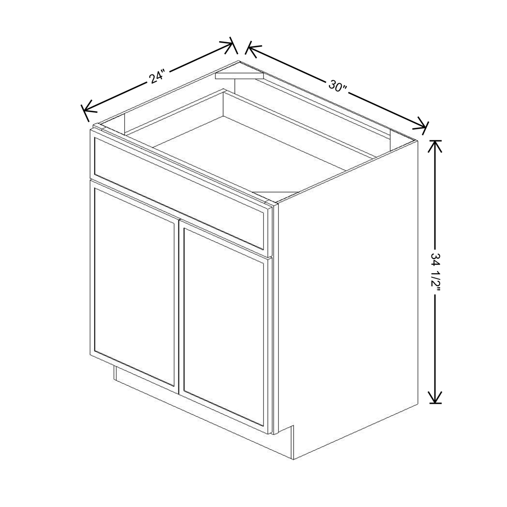 Cubitac Imperial Madison Hazelnut 30"W Base Cabinet