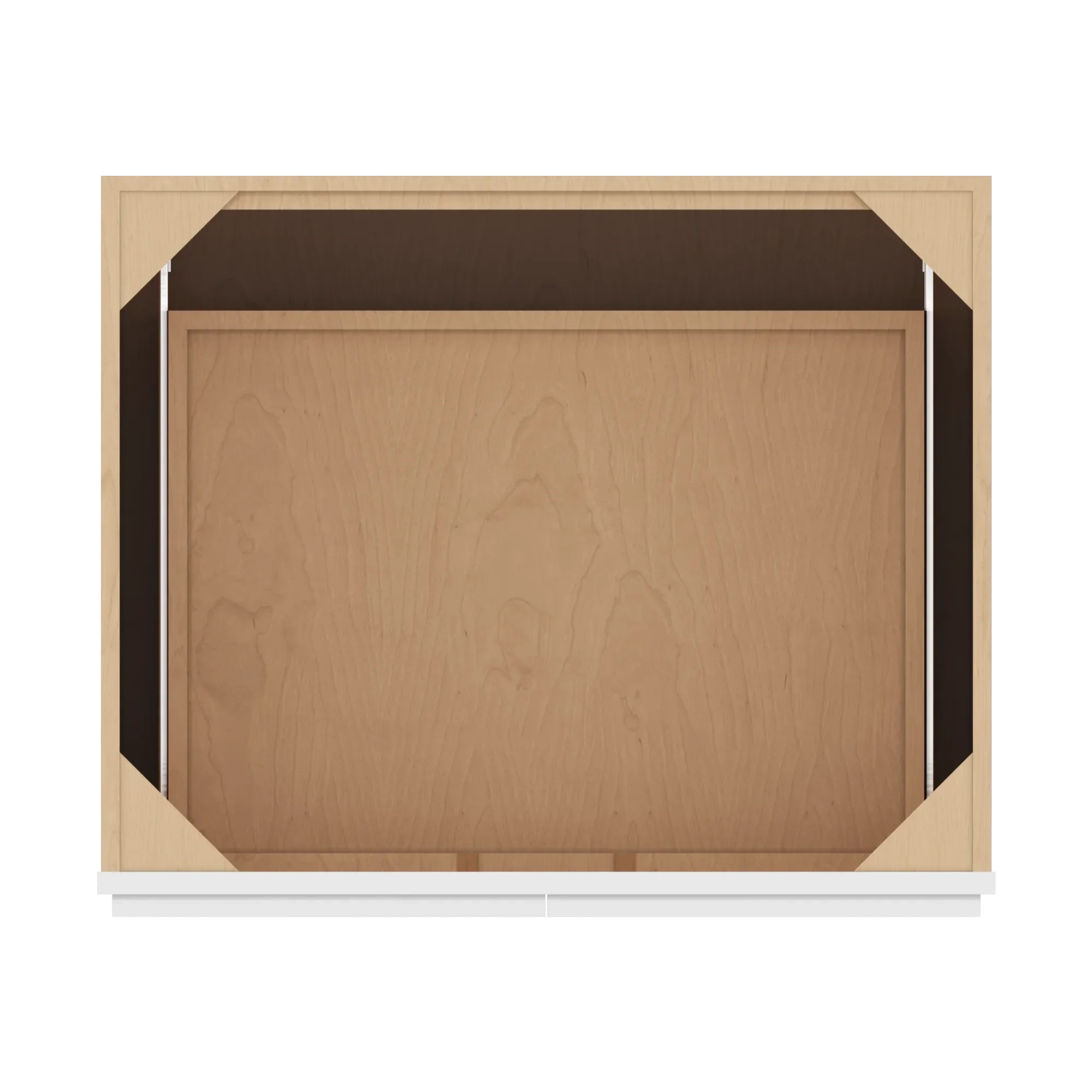 cnc luxor 5 piece white 30 w full height double door base cabinet w 2 pullout shelf