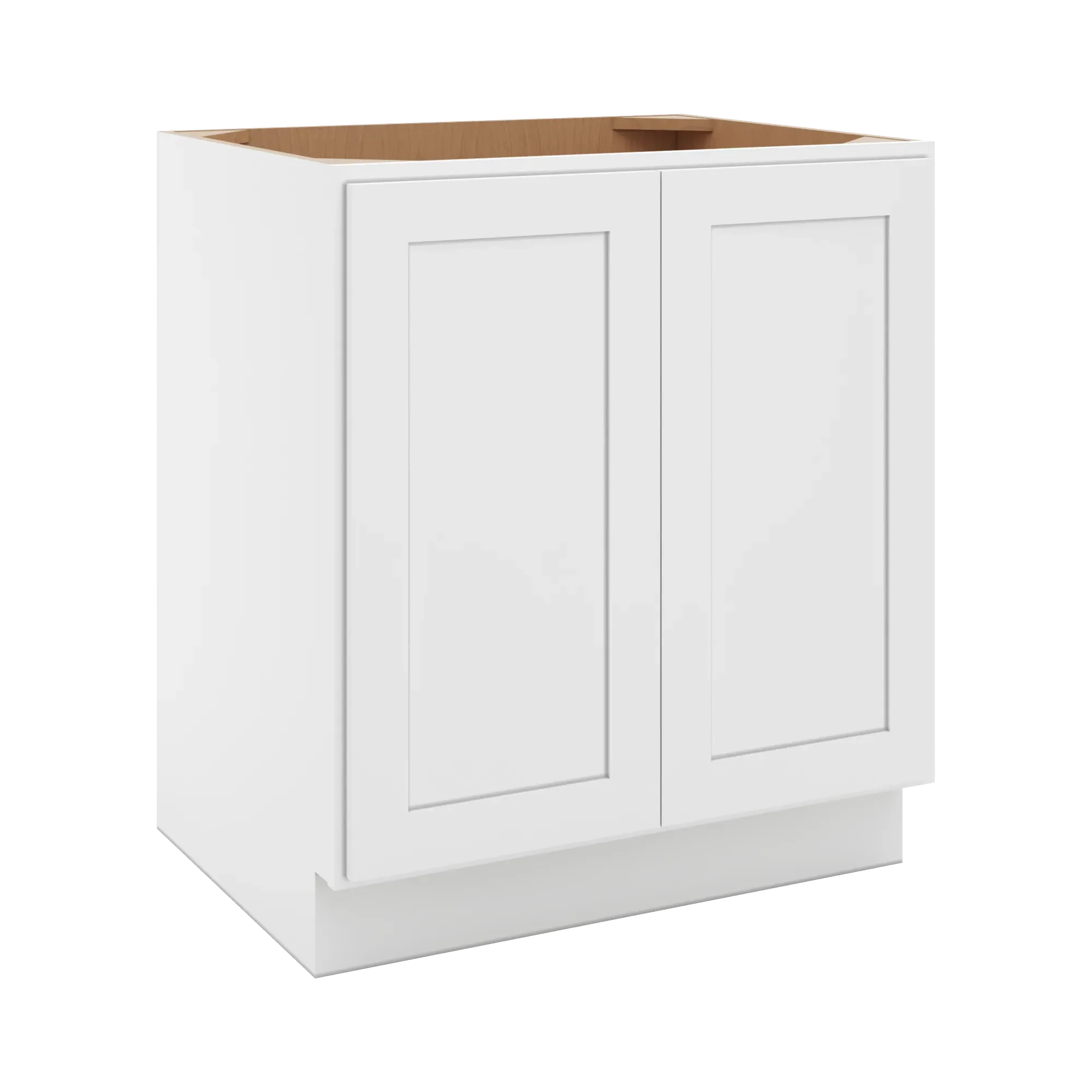 cnc luxor 5 piece white 30 w full height double door base cabinet