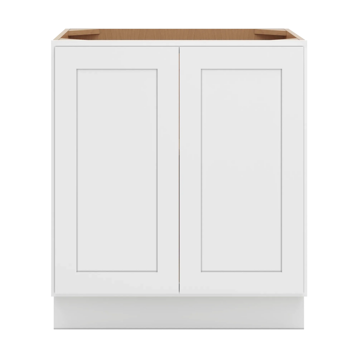 cnc luxor white 30 w full height double door base cabinet