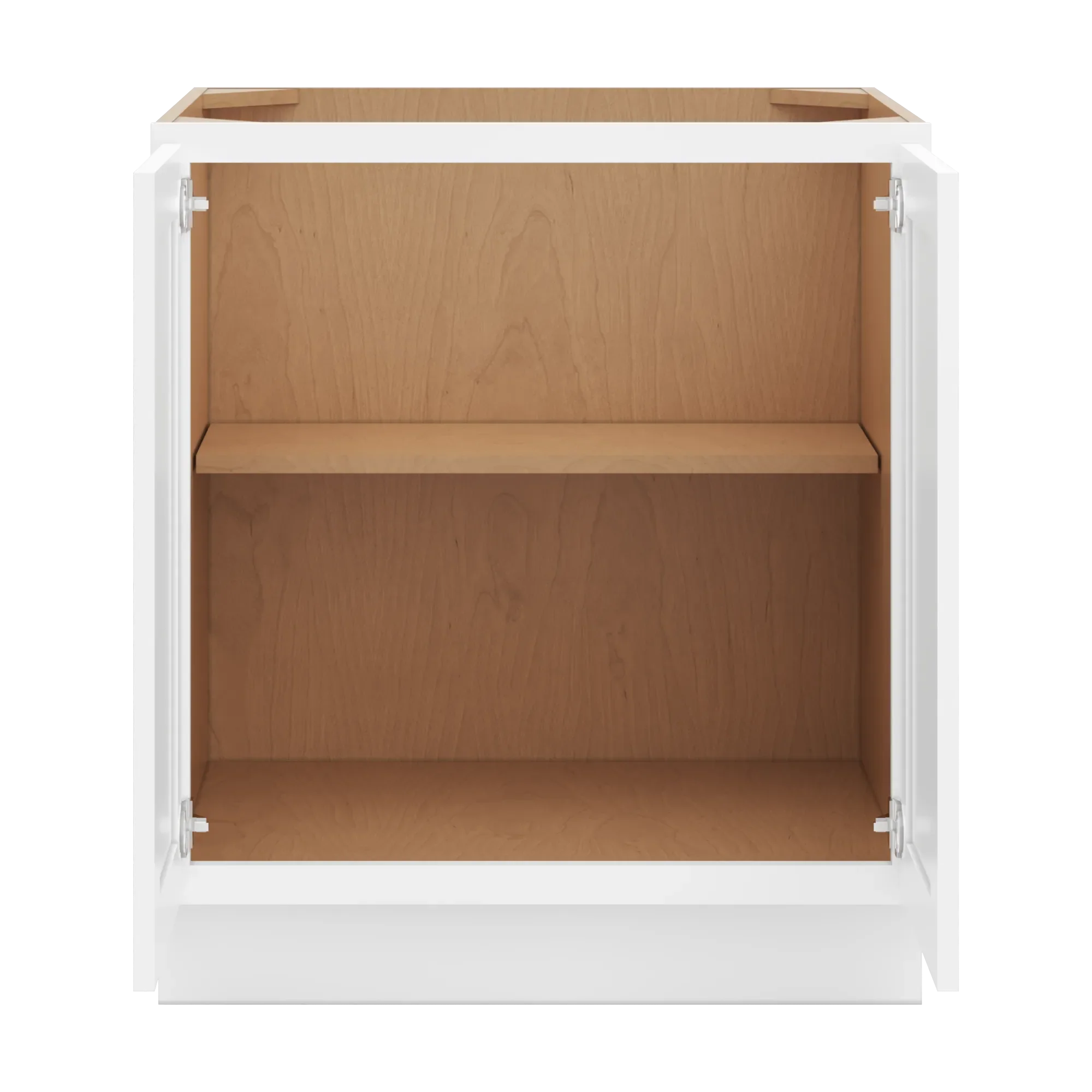 cnc luxor 5 piece white 30 w full height double door base cabinet