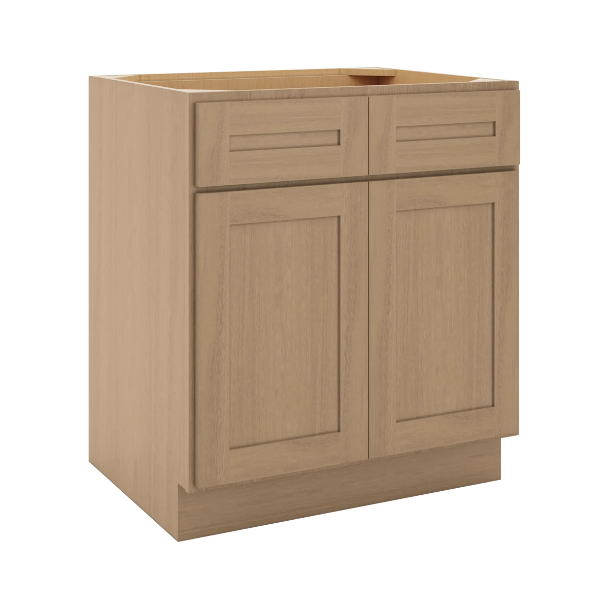 CNC Luxor 5-Piece Harvest 30" W 2 Drawer Double Door Base Cabinet W/ 1 Pullout Shelf
