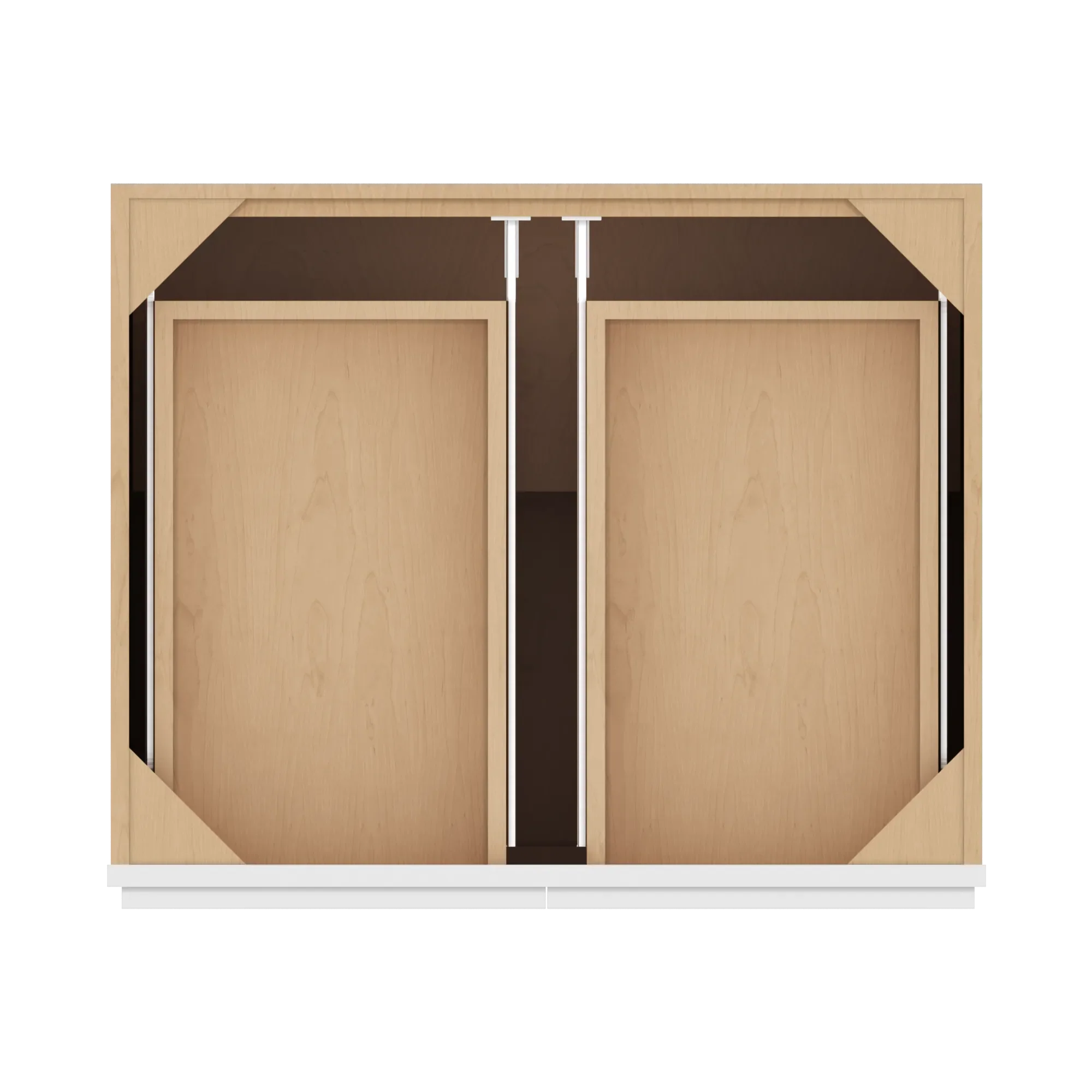 cnc luxor 5 piece white 30 w 2 drawer double door base cabinet w 1 pullout shelf