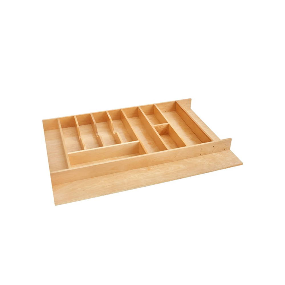 Wolf Classic York Grey Stain Drawer - Wood Cutlery Insert Kit