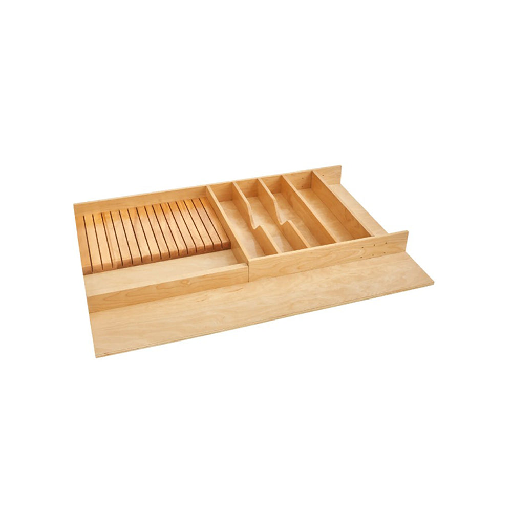 Wolf Classic Hazelnut Stain Stain Drawer - Double Knife Block Insert Kit