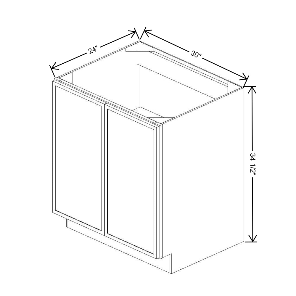 Cubitac Imperial Montclair Lace 30"W FH Door Base Cabinet