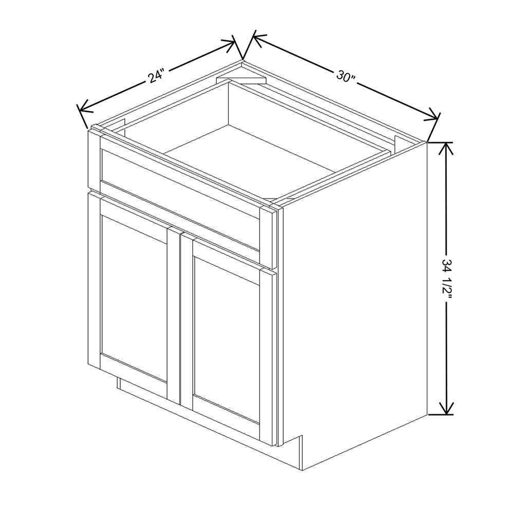 Wolf Classic Grove Terrain Stain 30"W Base Cabinet