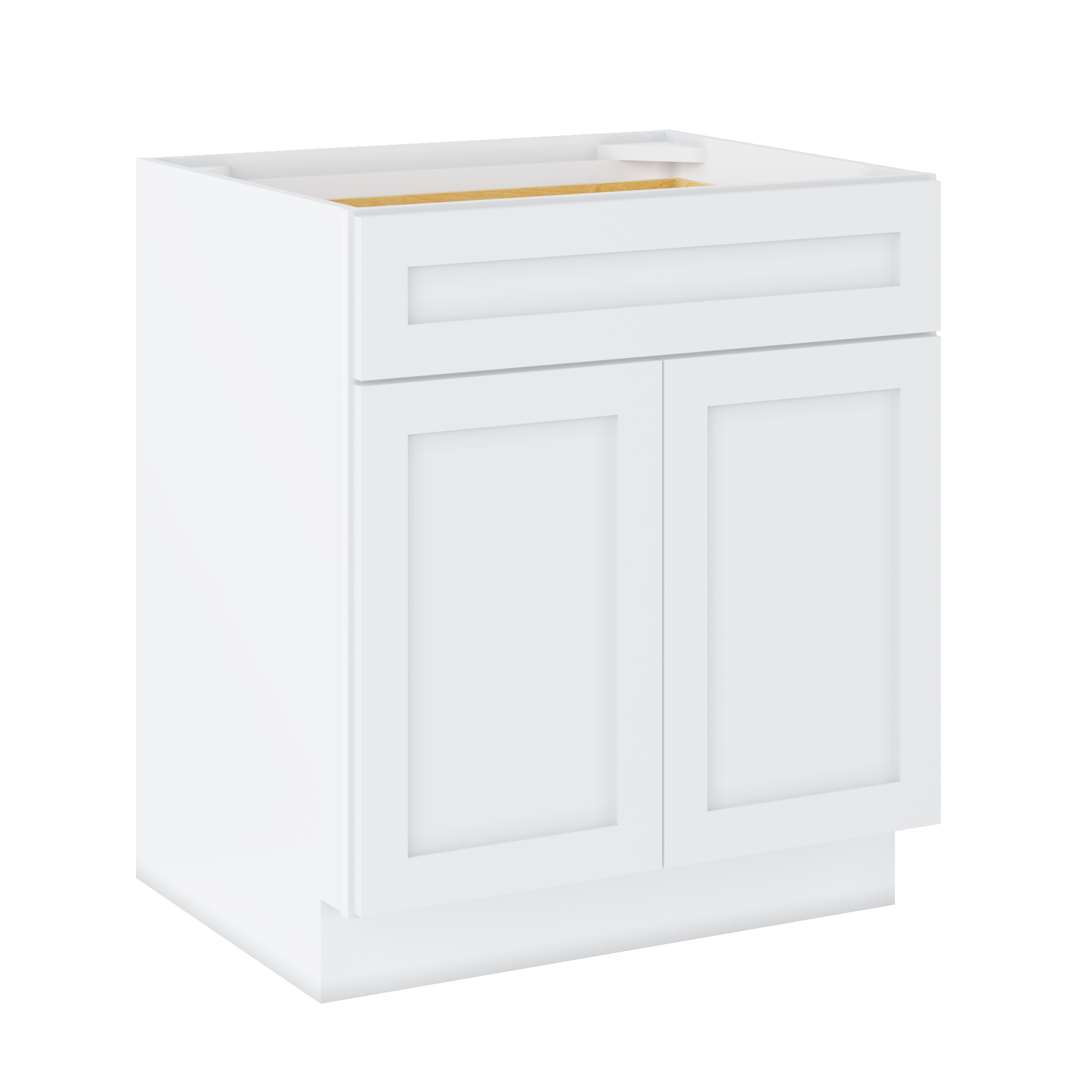 Base Kitchen Cabinet B30 Alpina White LessCare 30 in. width 34.5 in. height 24 in. depth