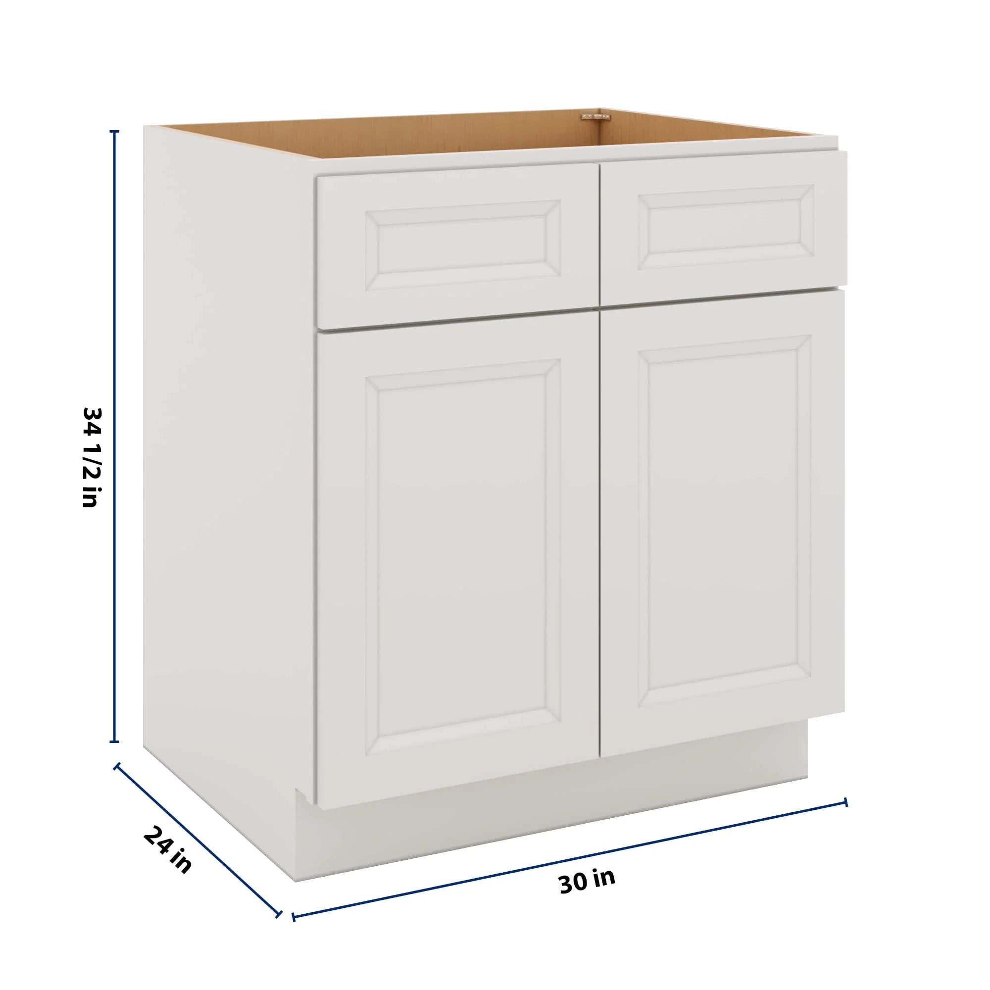 J&K Pure B5 Double Door Standard Base Cabinet - 30" W
