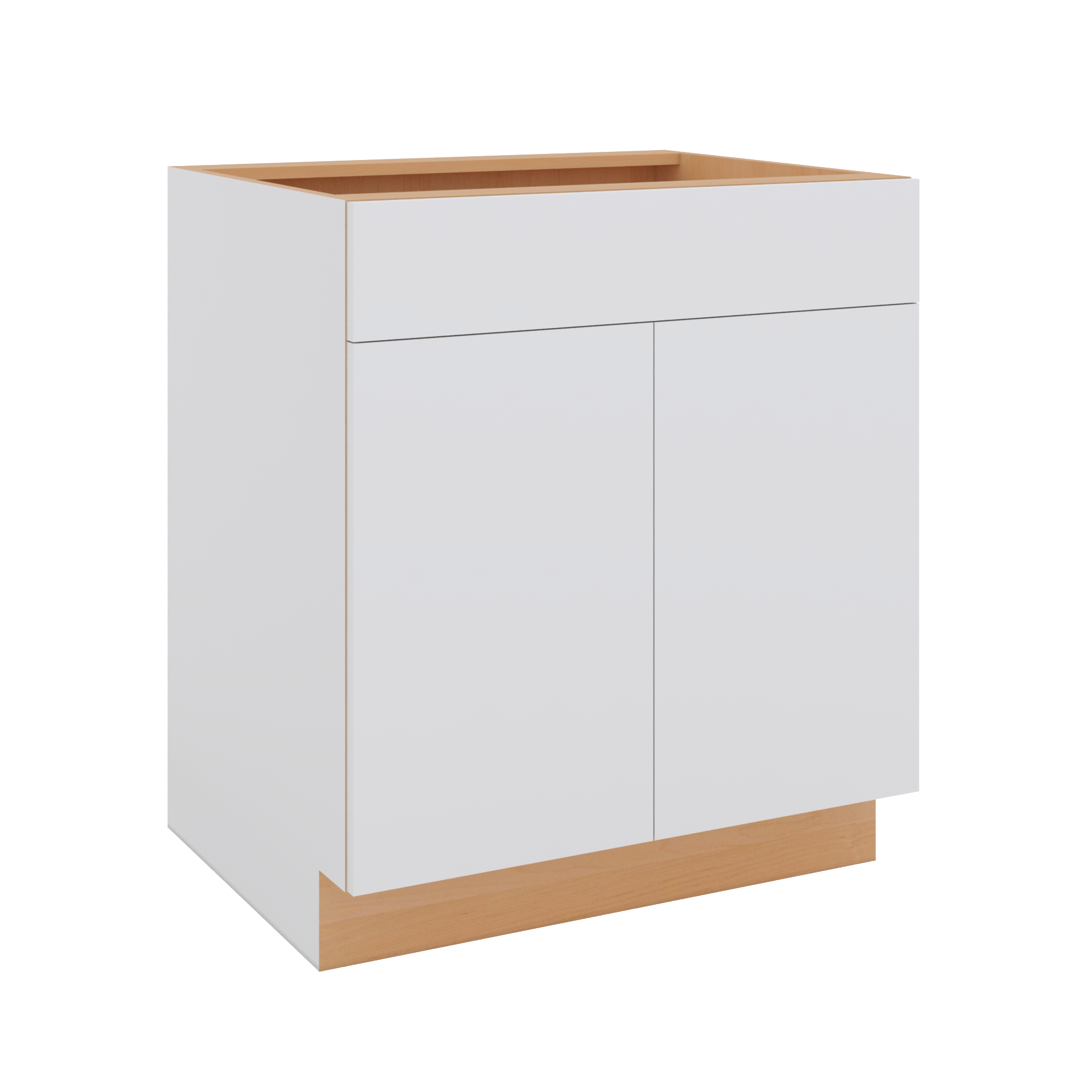 Modernform Cabinet Matte White 30" W X 34 1/2" H X 24" D Double Door Base Cabinet
