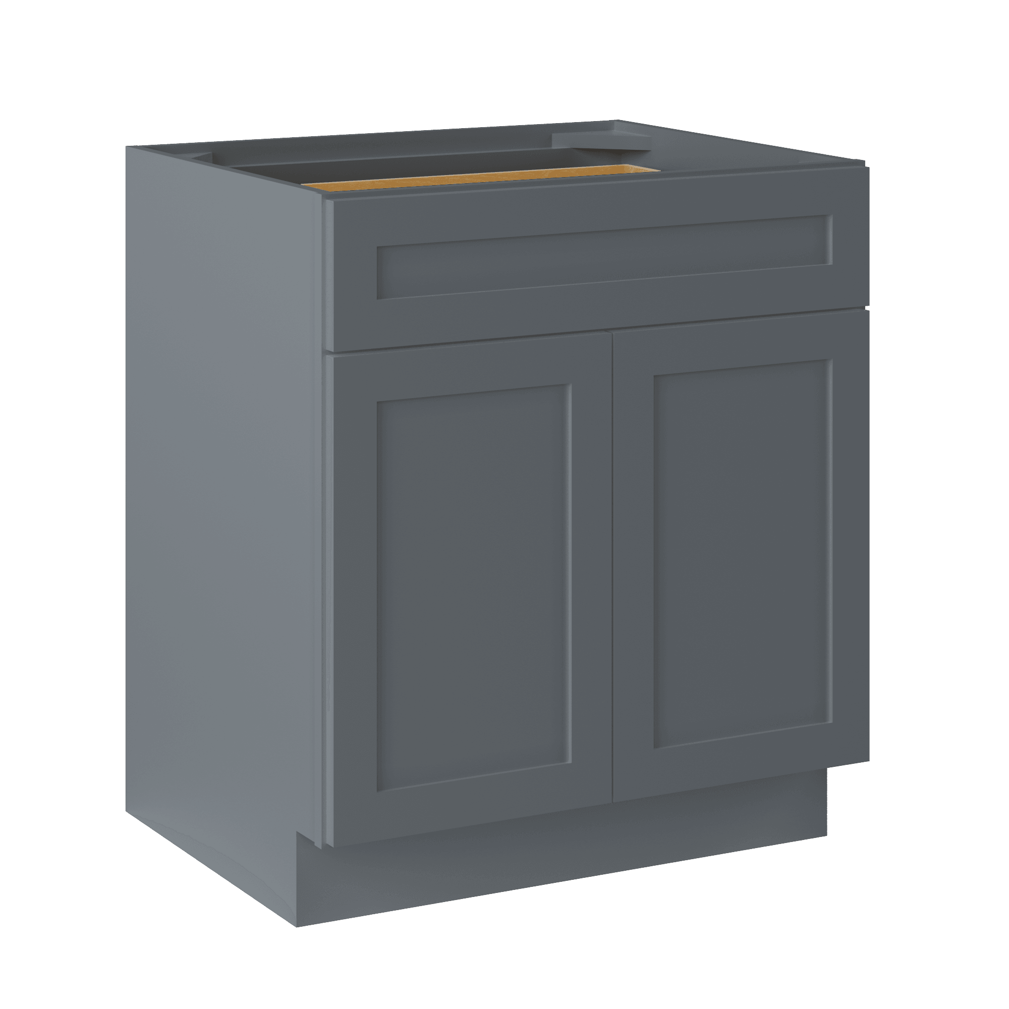 Base Kitchen Cabinet B30 Colonial Gray LessCare 30 in. width 34.5 in. height 24 in. depth