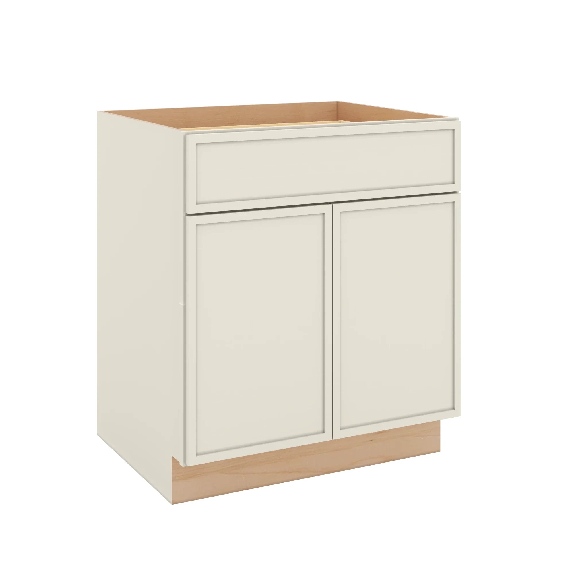 Modernform Cabinet Slim Dove White 30" W X 34 1/2" H X 24" D Double Door Base Cabinet
