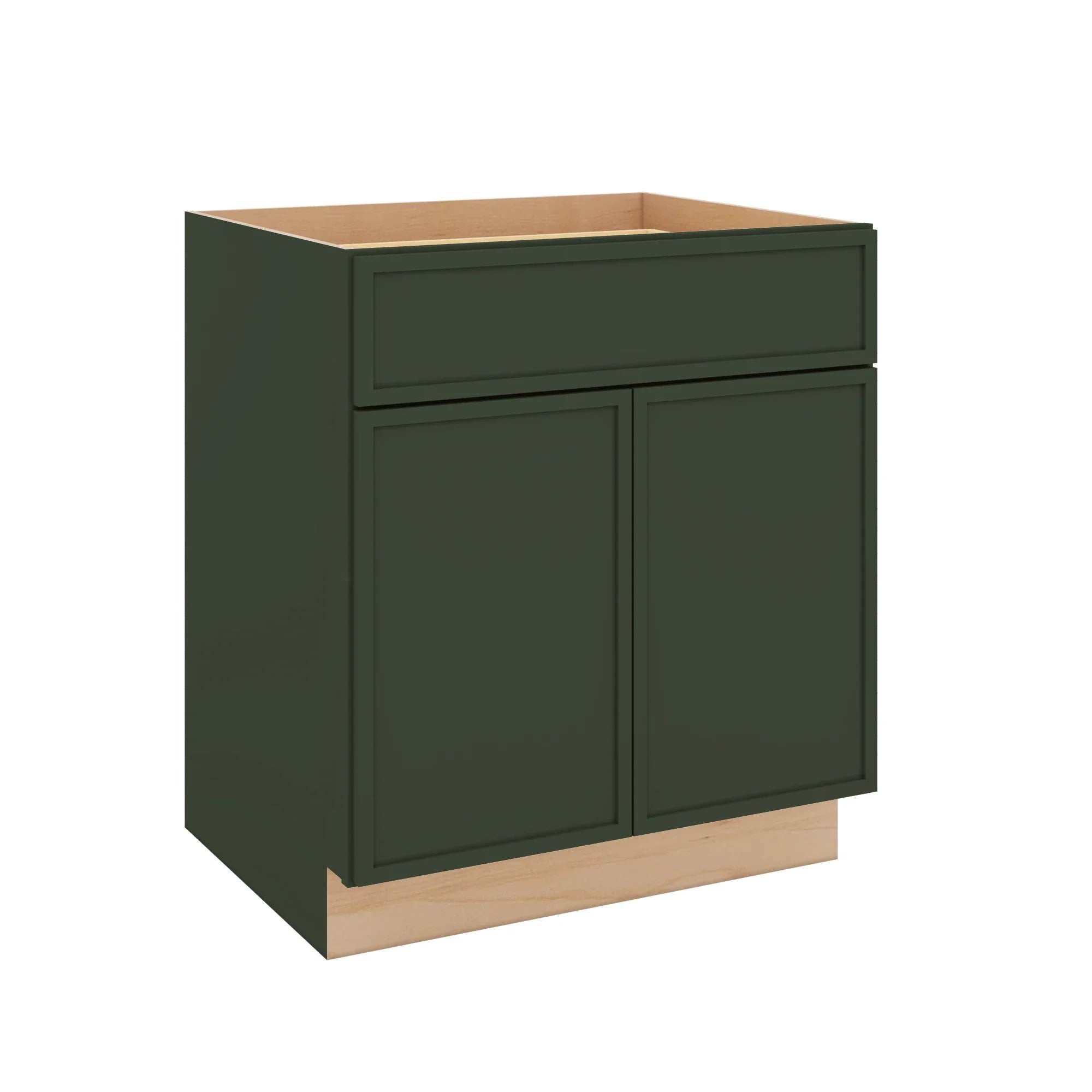 Modernform Cabinet Slim Sage Green 30" W X 34 1/2" H X 24" D Double Door Base Cabinet