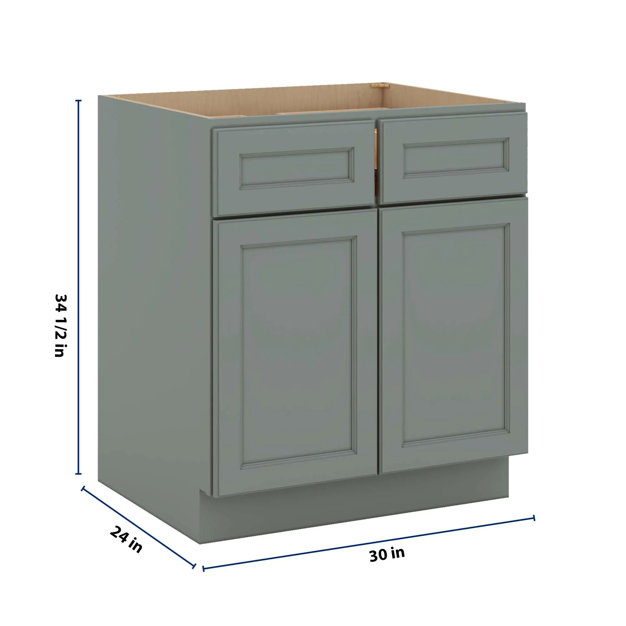 J&K Sage E3 Double Door Standard Base Cabinet - 30" W