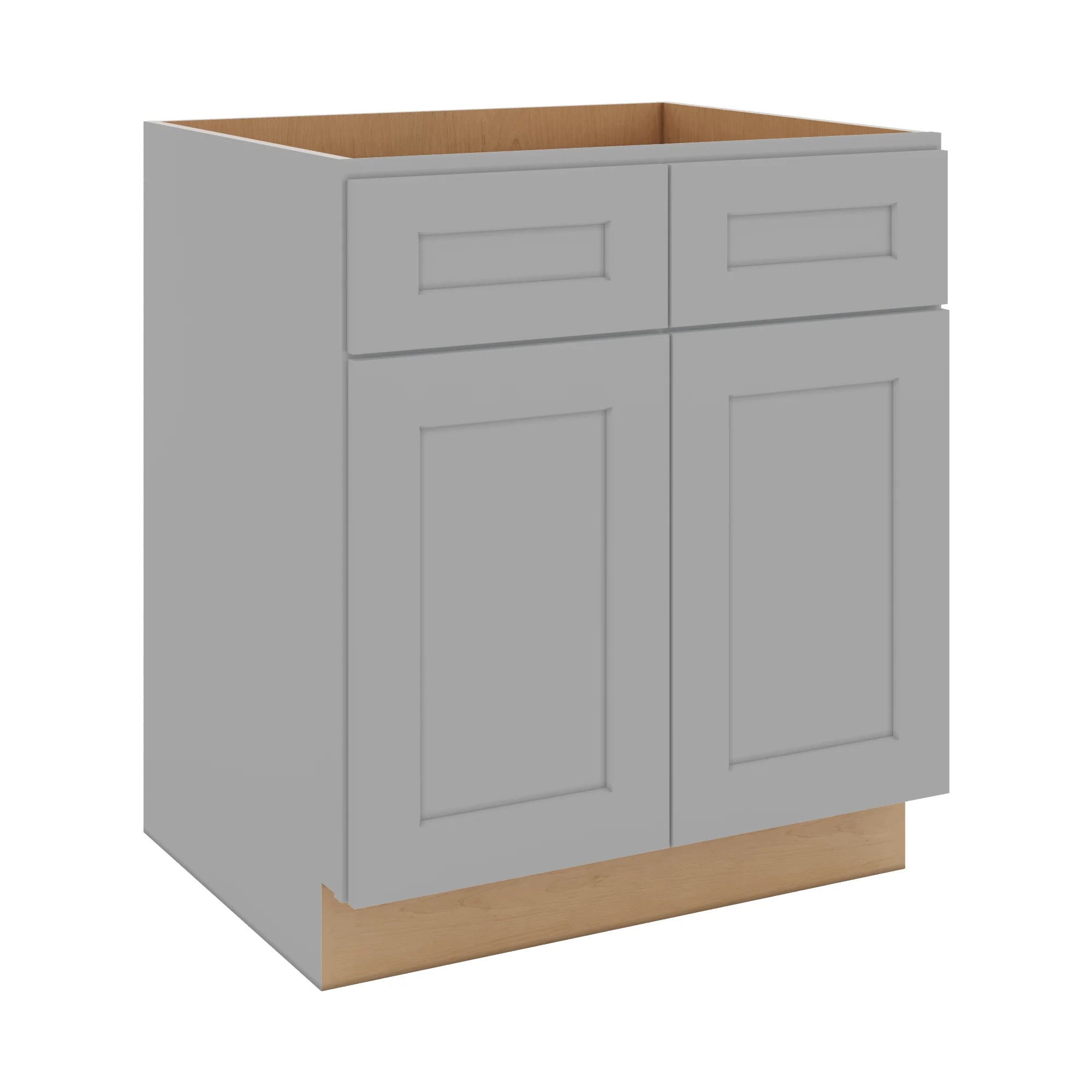 J&K Castle Grey S5 Double Door Standard Base Cabinet - 30" W