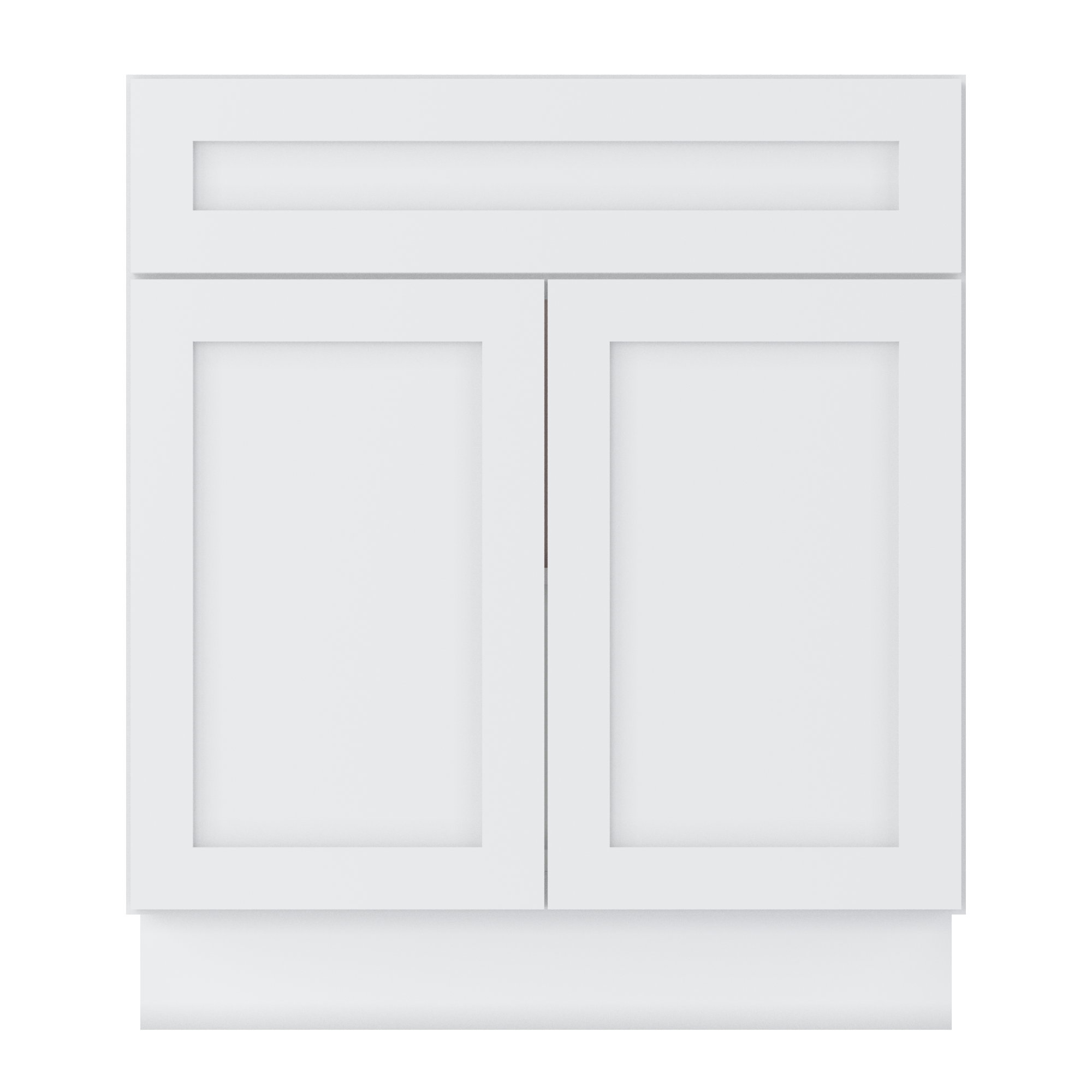 Base Kitchen Cabinet B30 Alpina White LessCare 30 in. width 34.5 in. height 24 in. depth