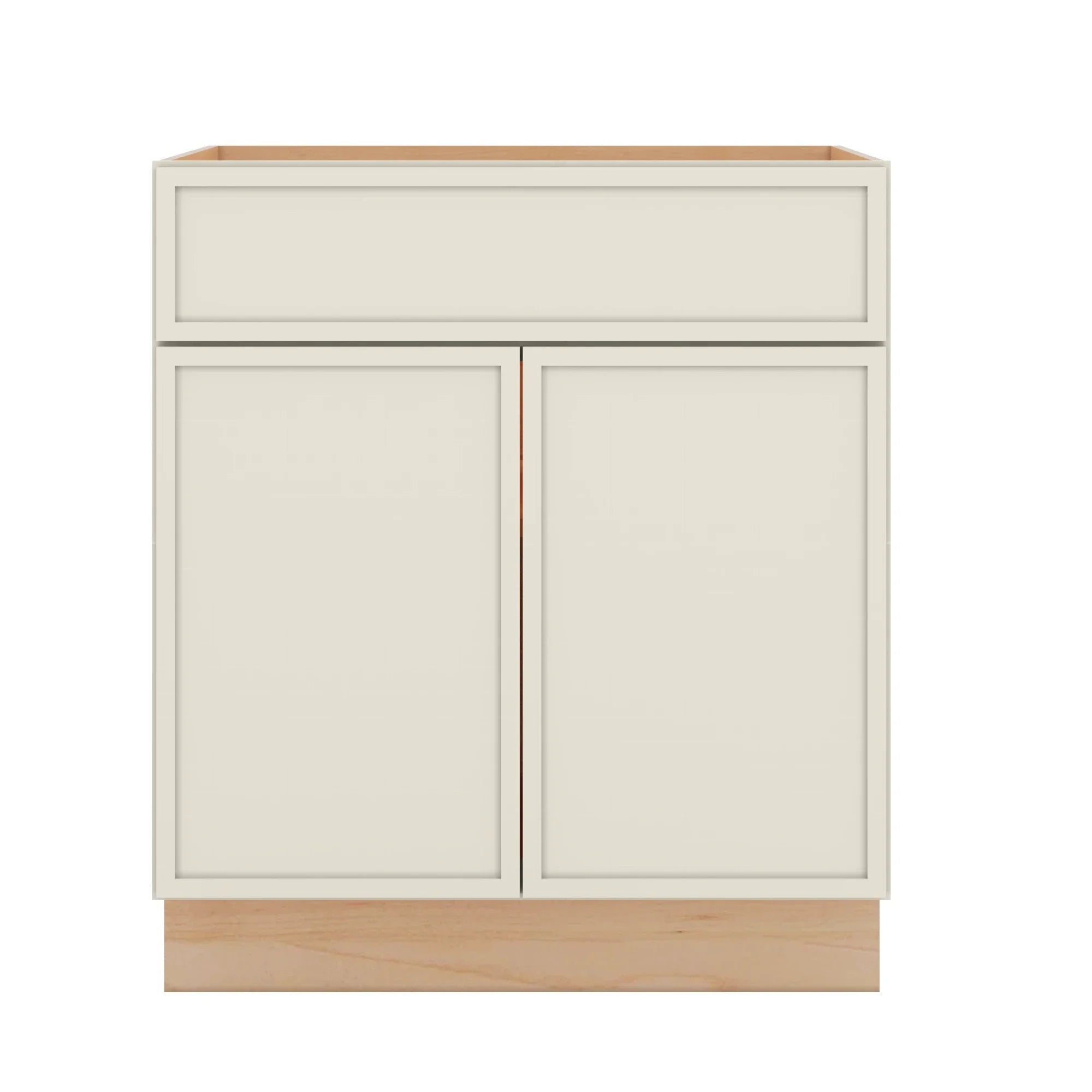 Modernform Cabinet Slim Dove White 30" W X 34 1/2" H X 24" D Double Door Base Cabinet