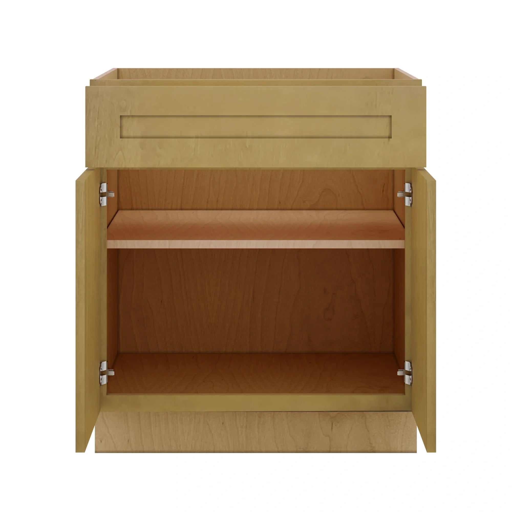 Modernform Cabinet Natural Shaker 30" W X 34 1/2" H X 24" D Double Door Base Cabinet