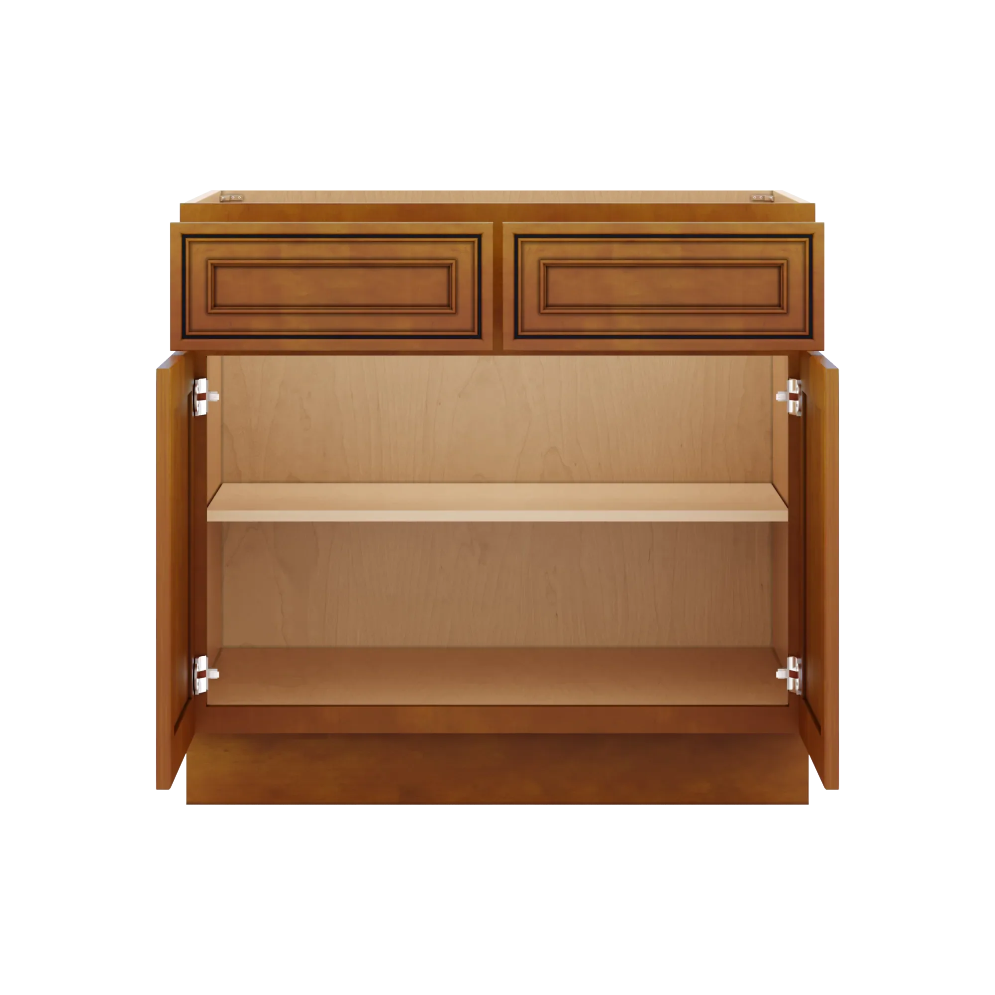 j k mocha glazed k10 double door standard base cabinet 30 w