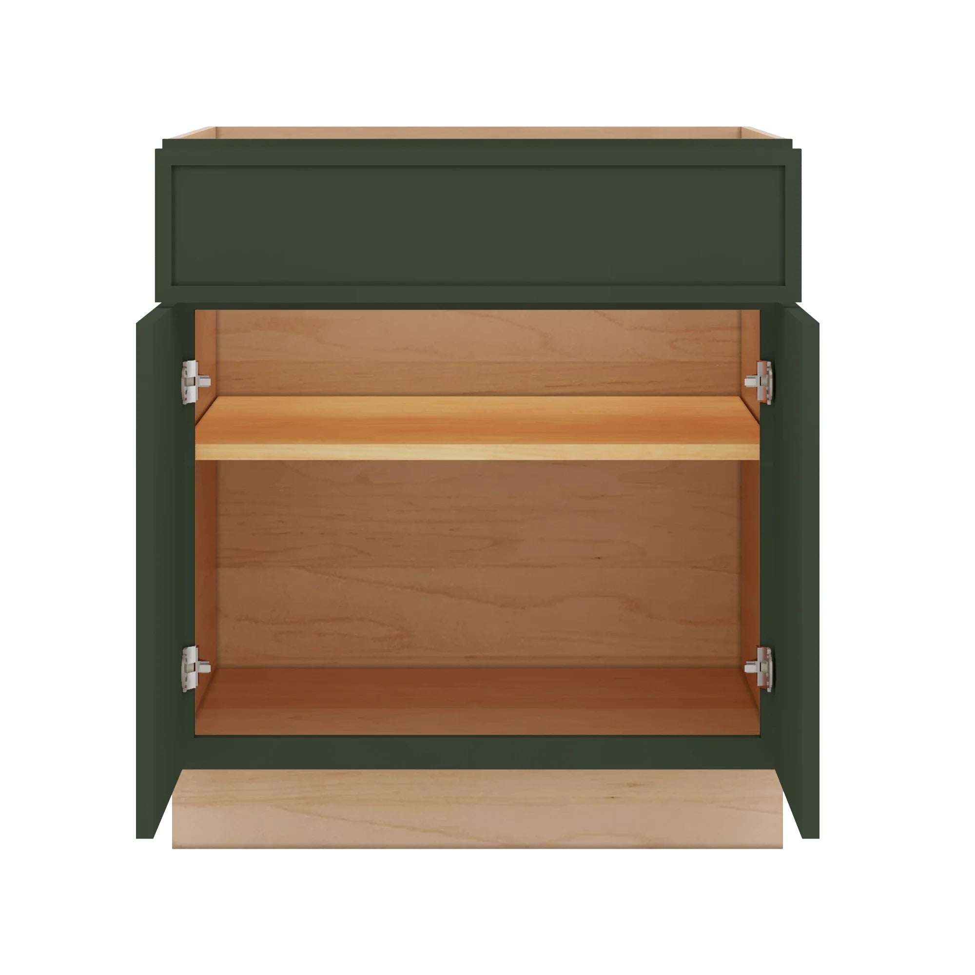 Modernform Cabinet Slim Sage Green 30" W X 34 1/2" H X 24" D Double Door Base Cabinet