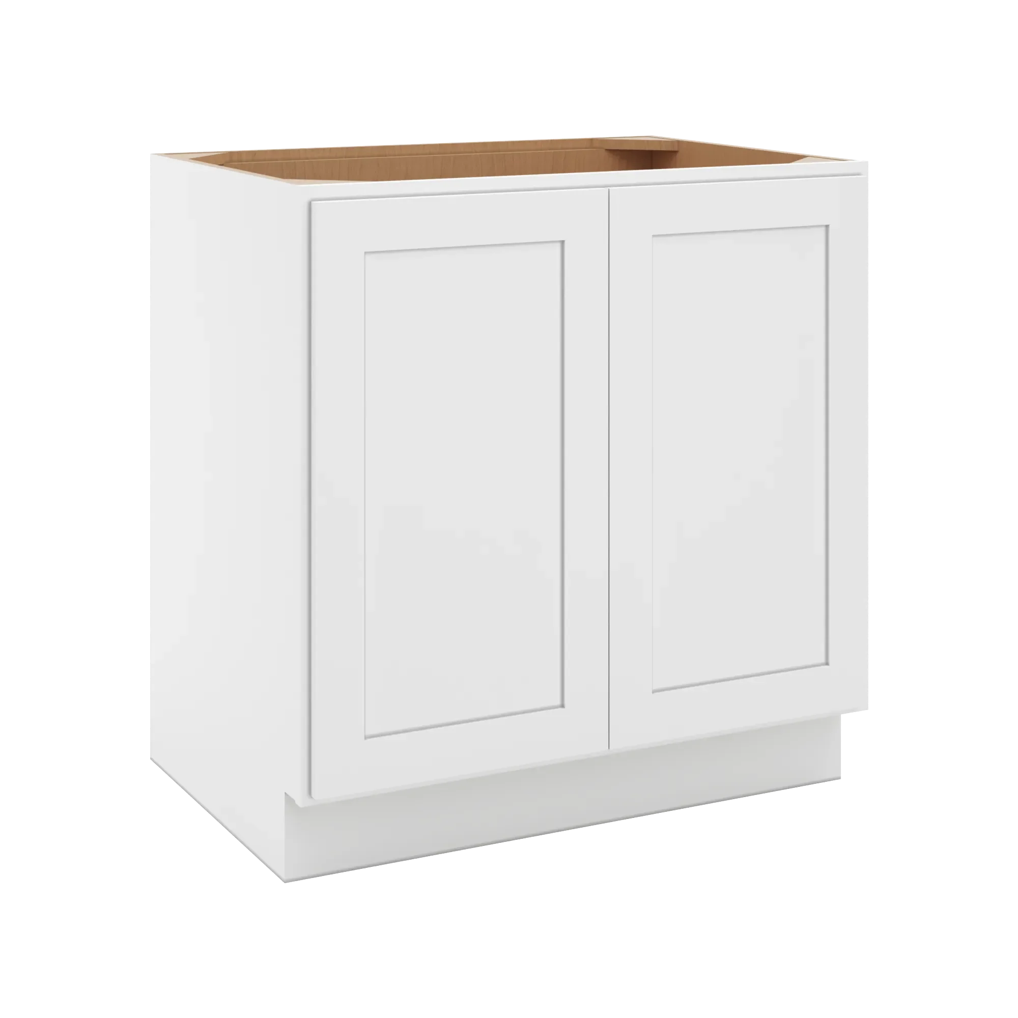 cnc luxor 5 piece white 33 w full height double door base cabinet w 1 pullout shelf