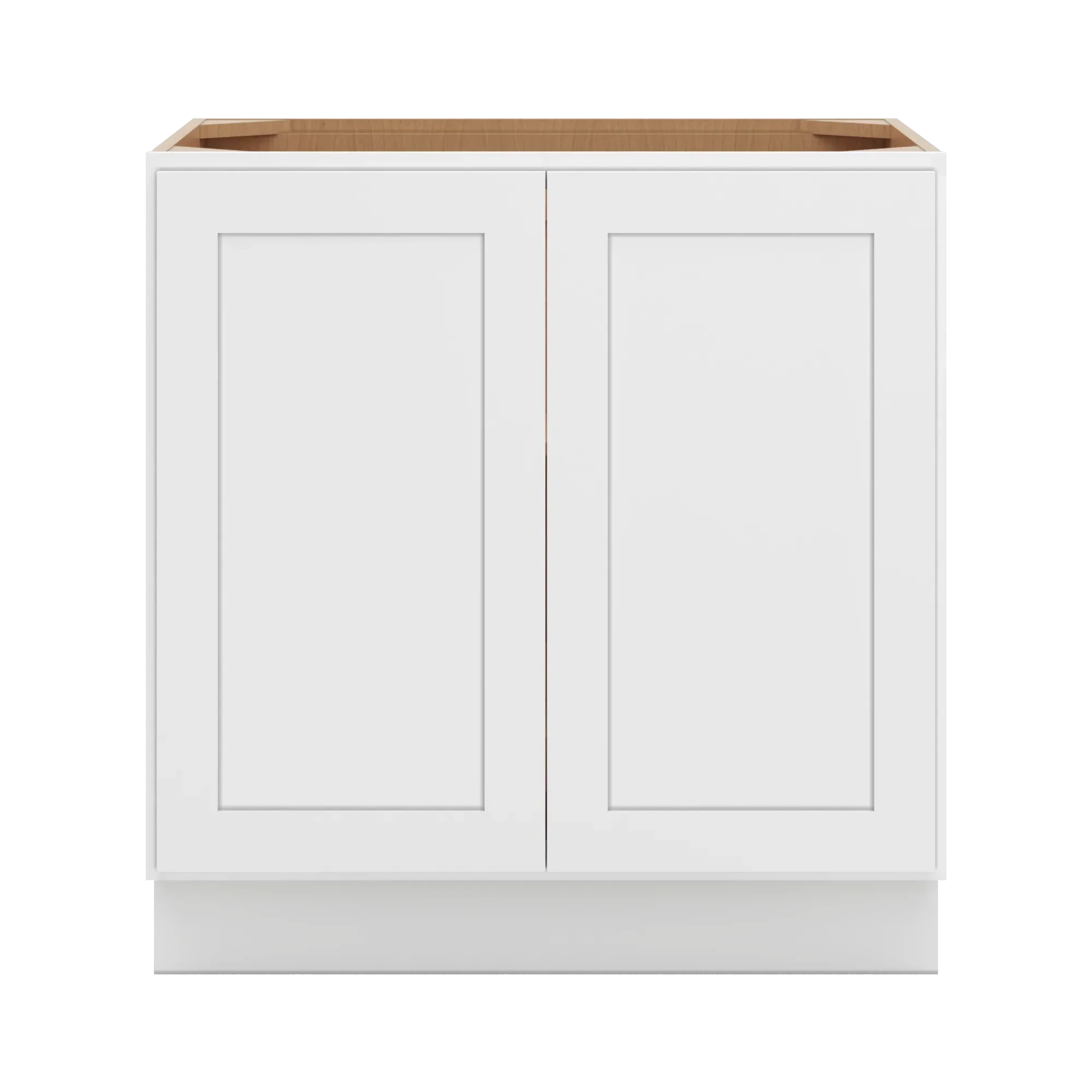 cnc luxor 5 piece white 33 w full height double door base cabinet w 1 pullout shelf