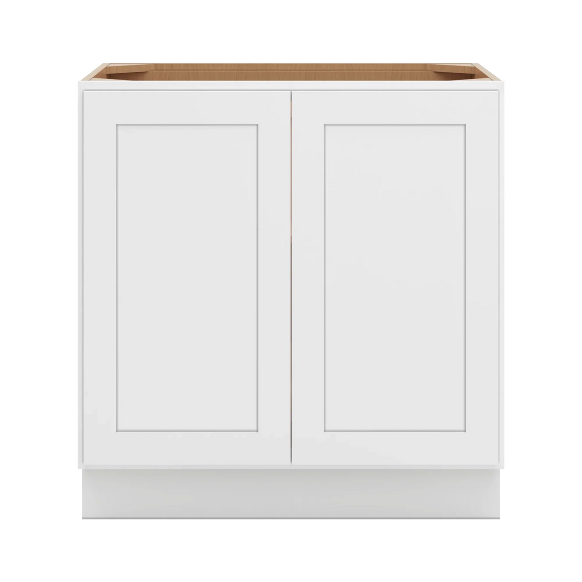 cnc luxor white 33 w full height double door base cabinet w 1 pullout shelf