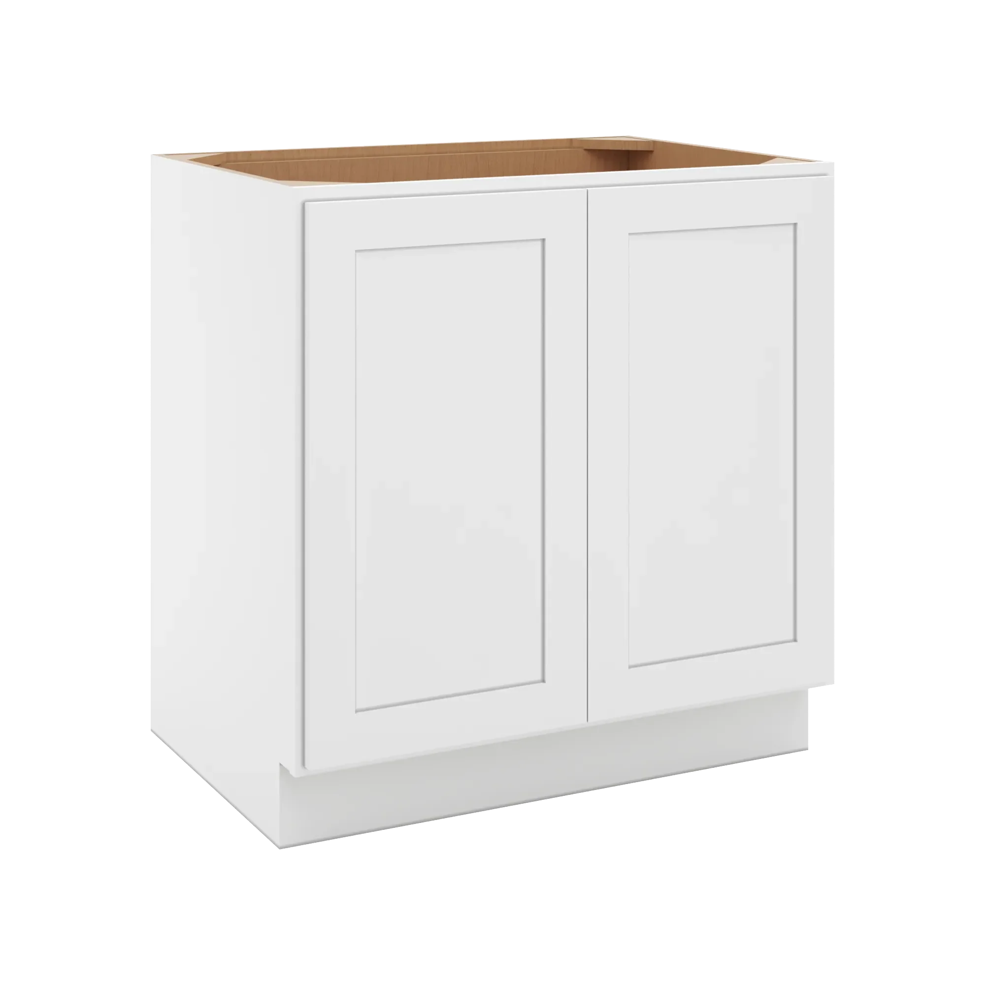 cnc luxor 5 piece white 33 w full height double door base cabinet w 2 pullout shelf