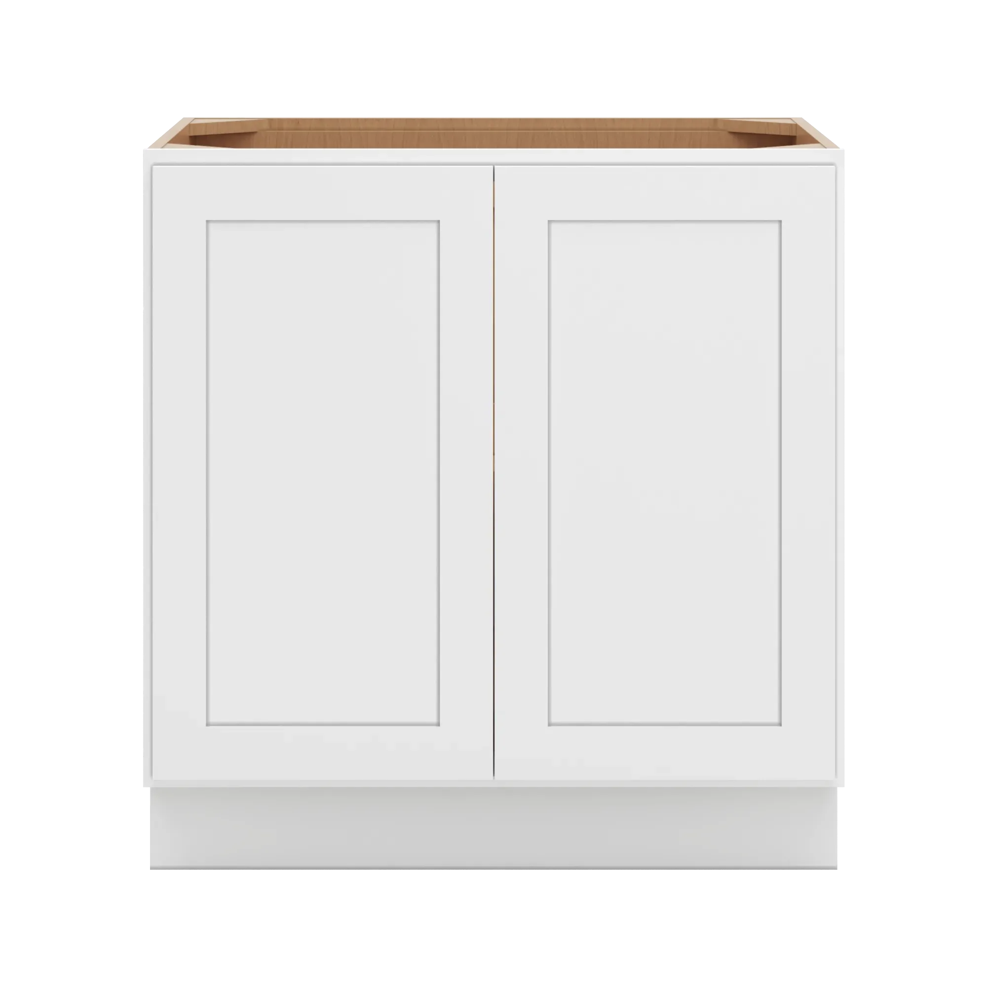 cnc luxor 5 piece white 33 w full height double door base cabinet w 2 pullout shelf