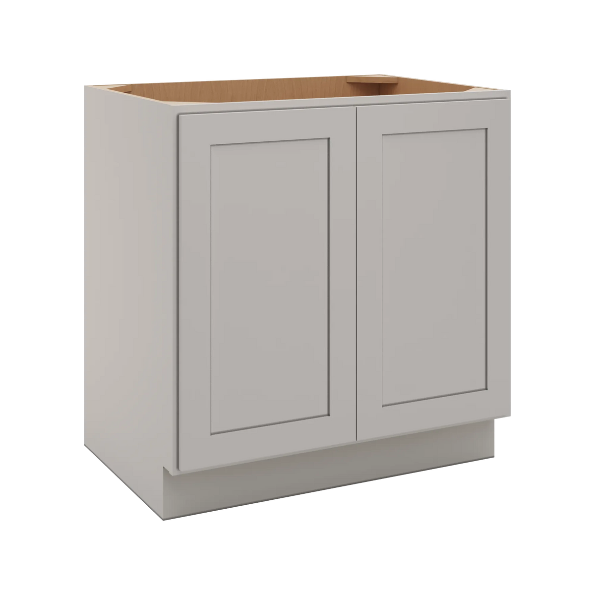 CNC Luxor 5-Piece Misty Grey 33" W Full Height Double Door Base Cabinet