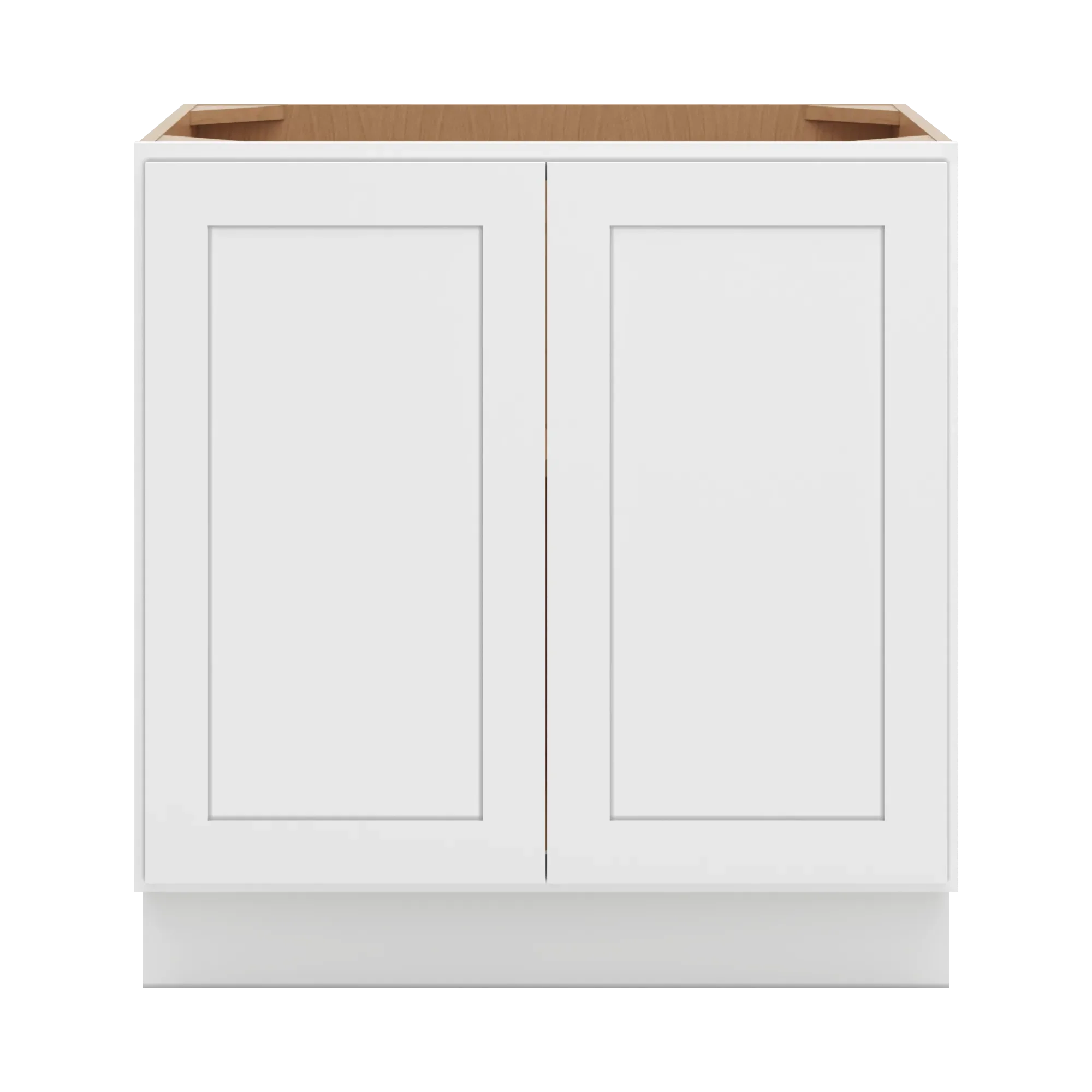 cnc luxor 5 piece white 33 w full height double door base cabinet
