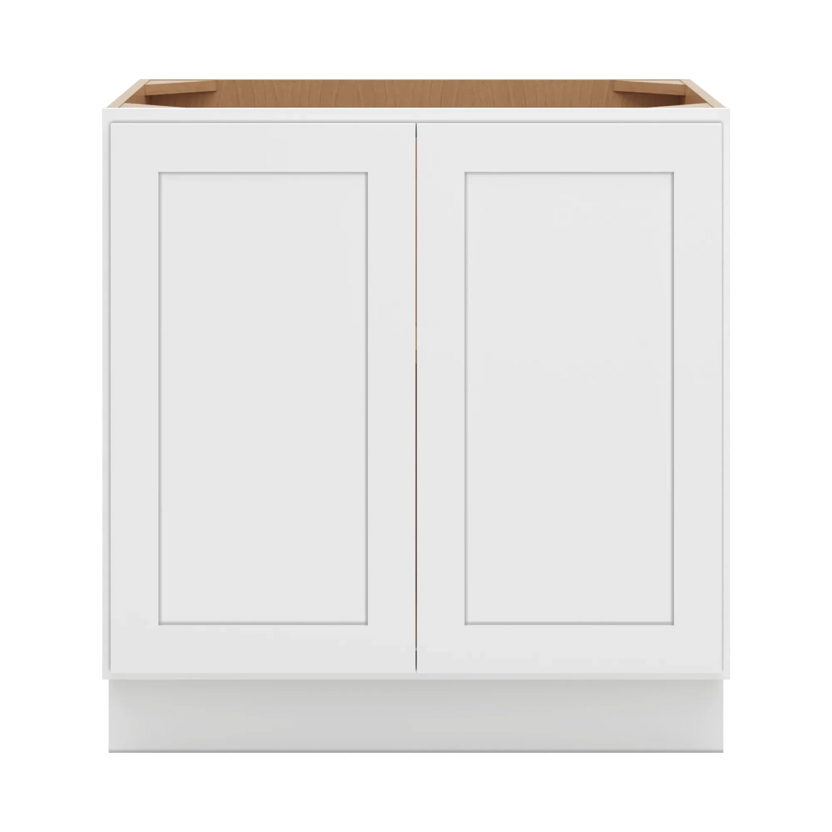 cnc luxor white 33 w full height double door base cabinet