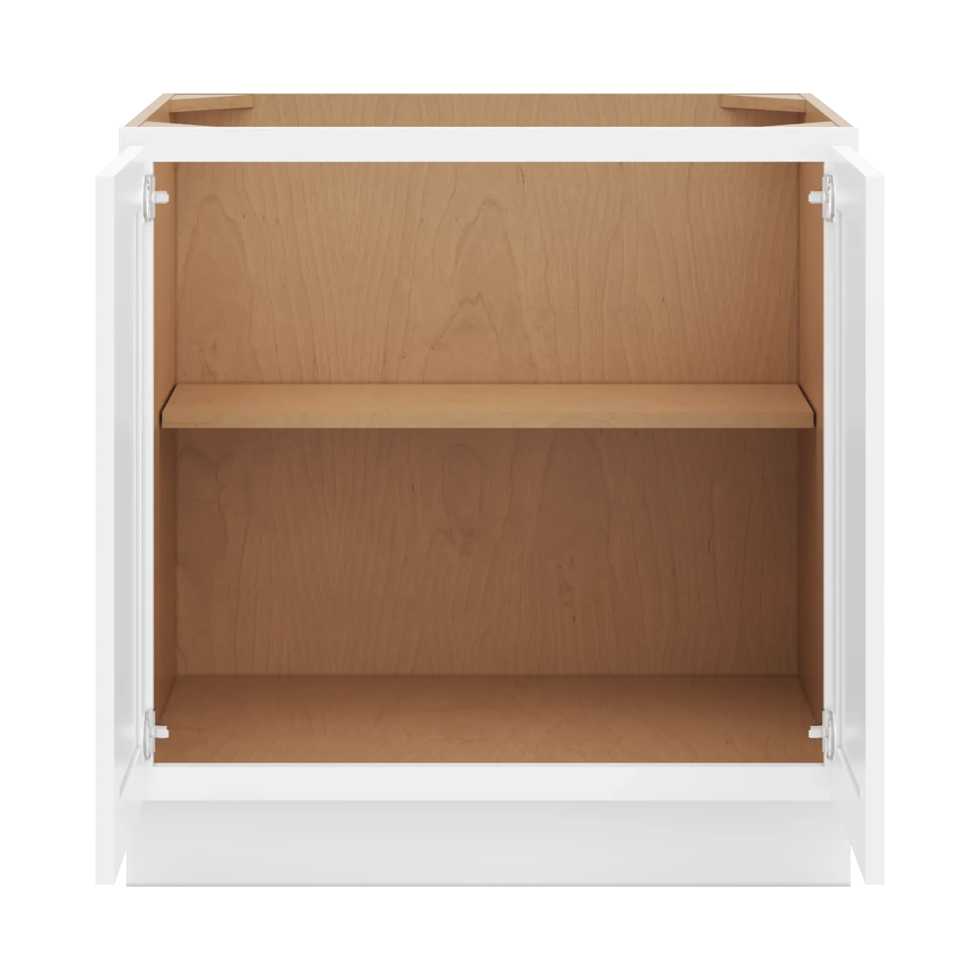 cnc luxor 5 piece white 33 w full height double door base cabinet